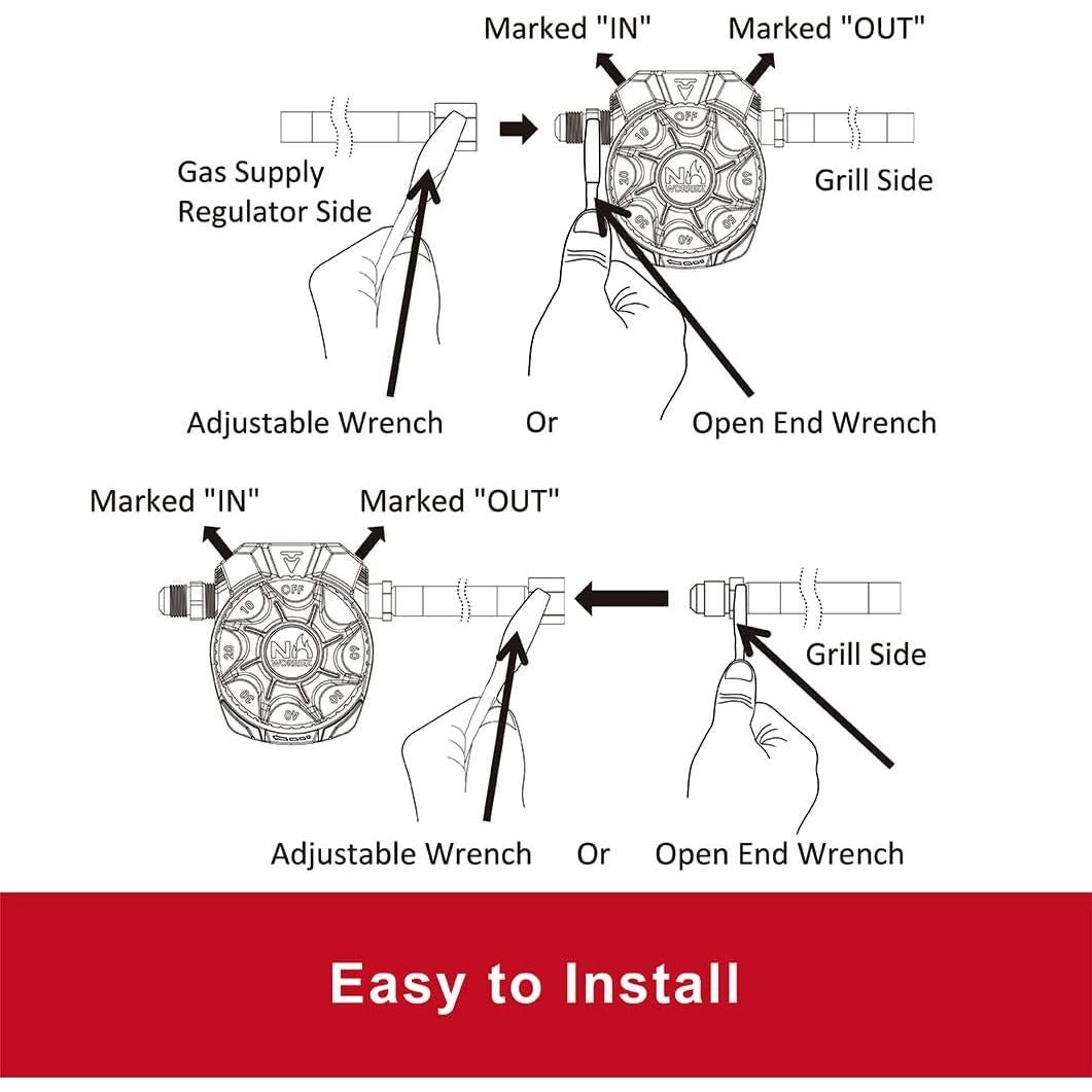 Temporizador de Gas Automático NO WORRIEZ para Parrilla y Horno