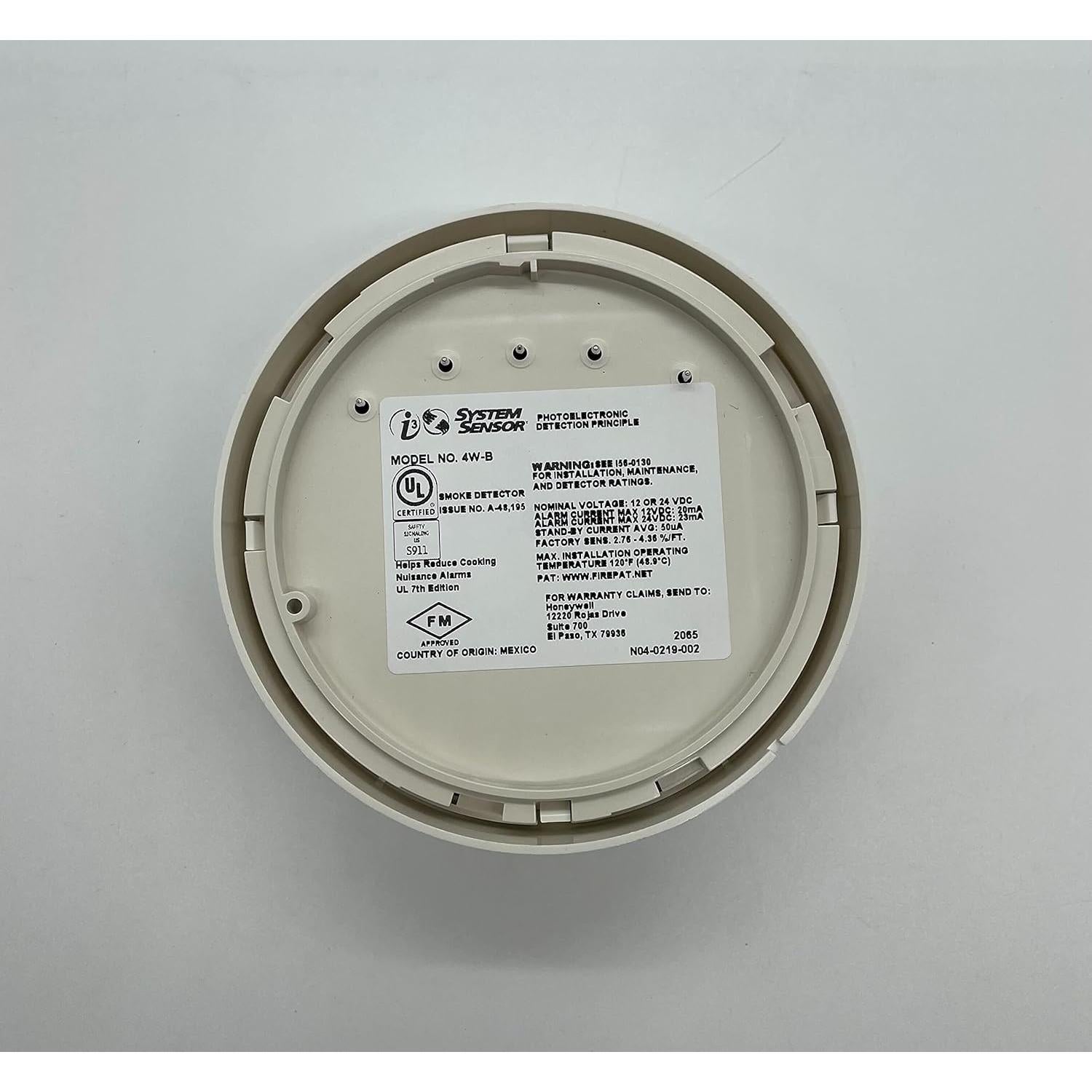 Detector de Humo Fotoeléctrico 4 Hilos ATST I3 4W-B