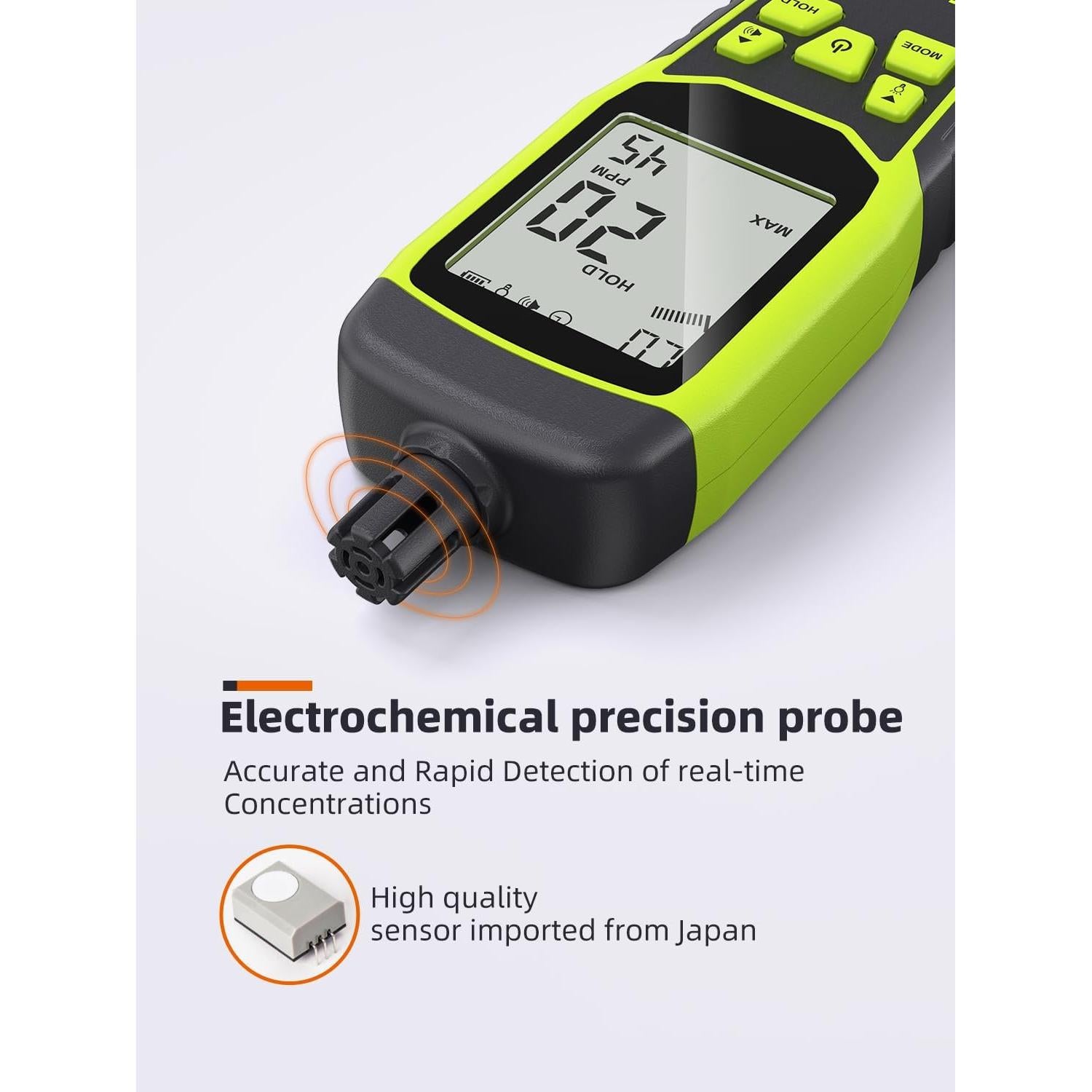 Detector de Monóxido de Carbono Tadeto TE026 Portátil 0-1000PPM