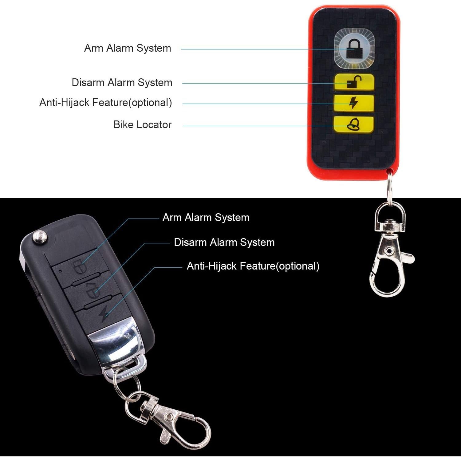 Kit de Seguridad para Motocicleta BlueFire con Alarma 125dB