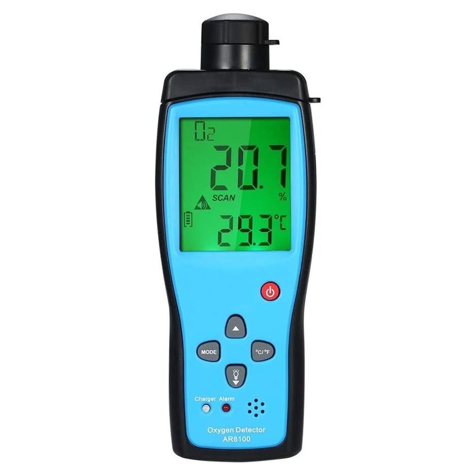 Medidor de Gas de Oxígeno Cheffort Digital Portátil con Alarma