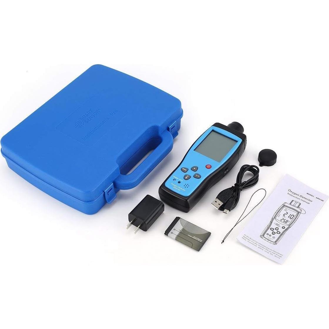 Medidor de Gas de Oxígeno Cheffort Digital Portátil con Alarma