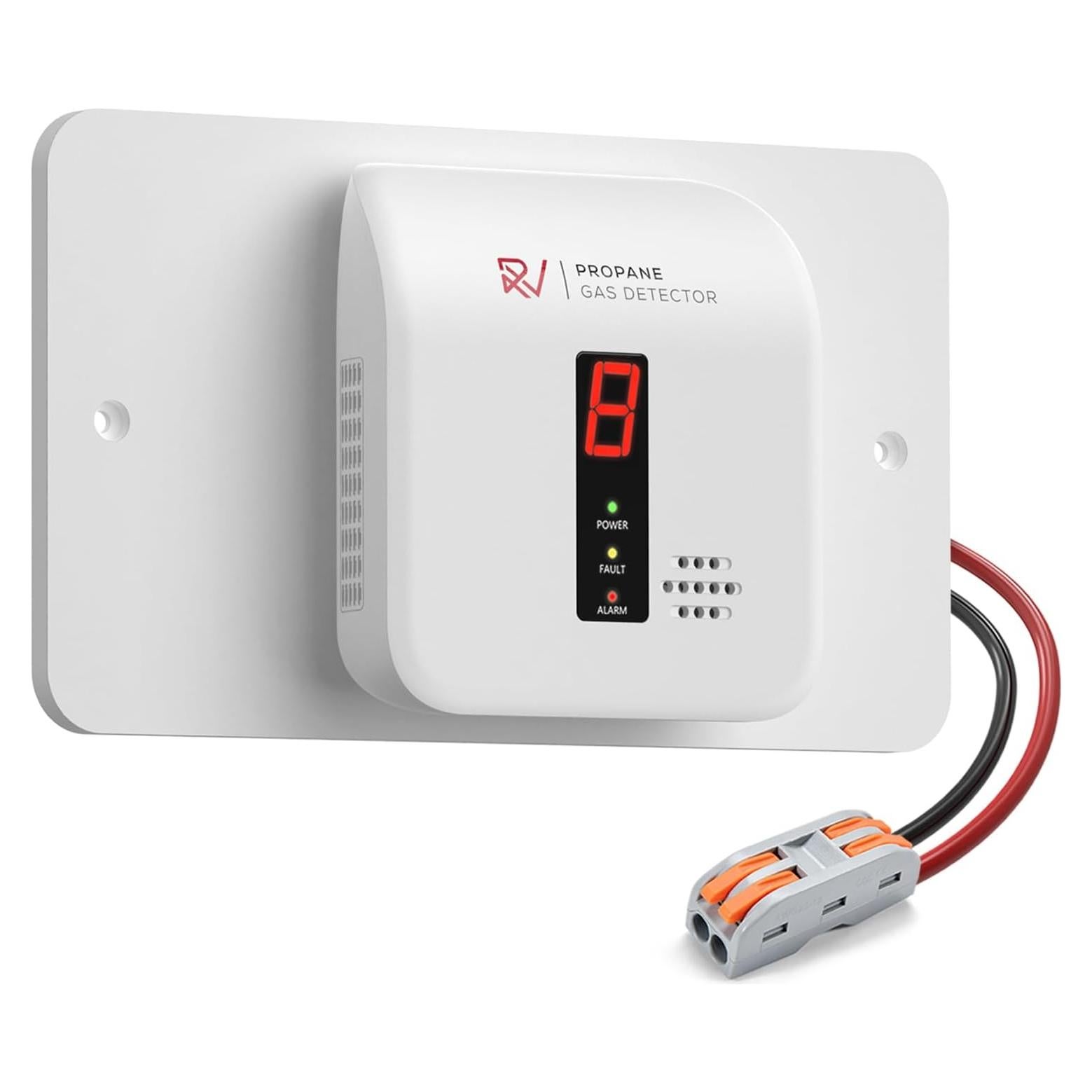 Detector de Gas Propano VITITE R601 Digital 9-24V Blanco