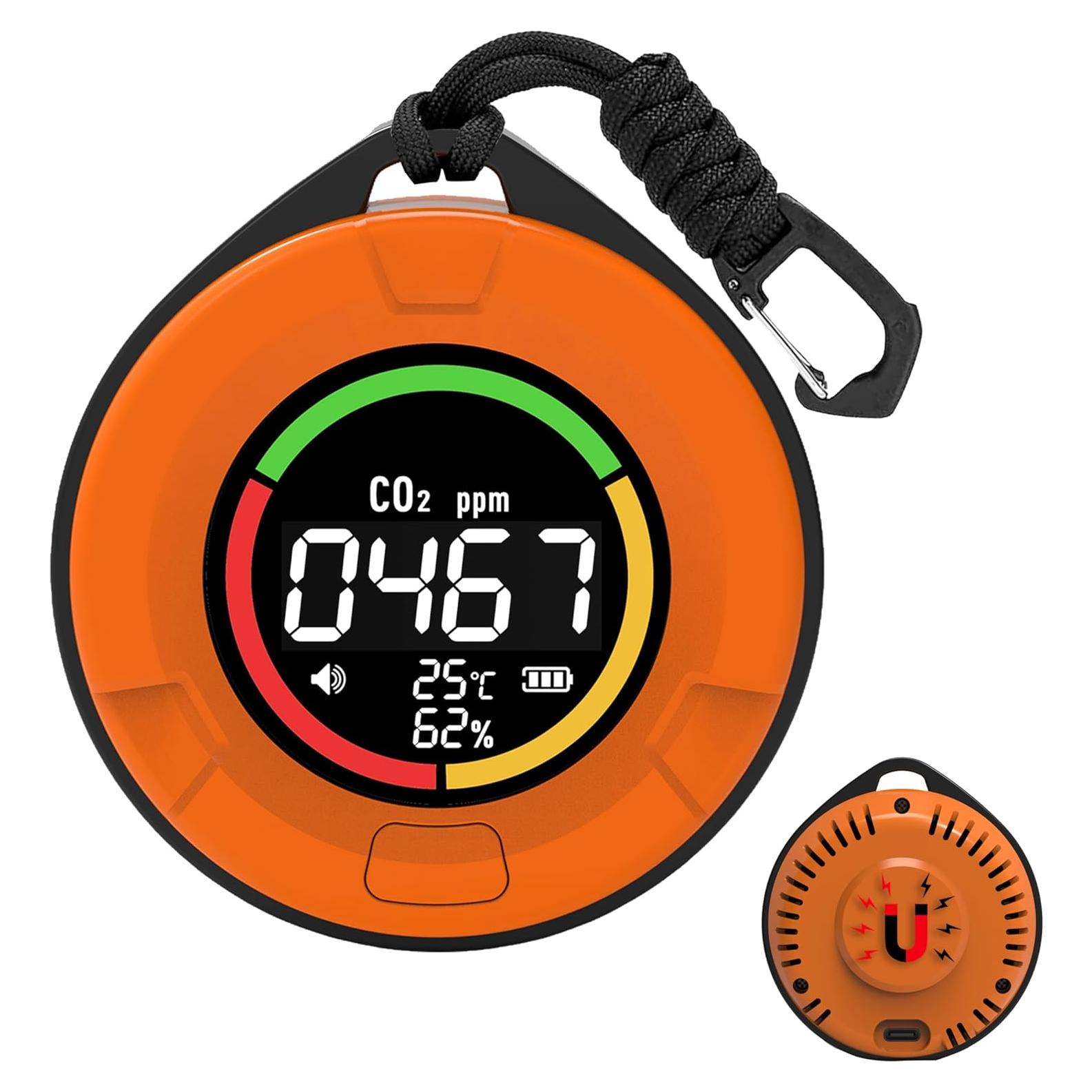 Detector de Monóxido de Carbono Protmex PTH-10E 4 en 1 Portátil