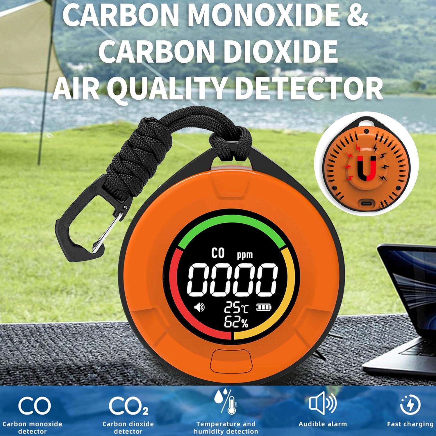 Detector de Monóxido de Carbono Protmex PTH-10E 4 en 1 Portátil