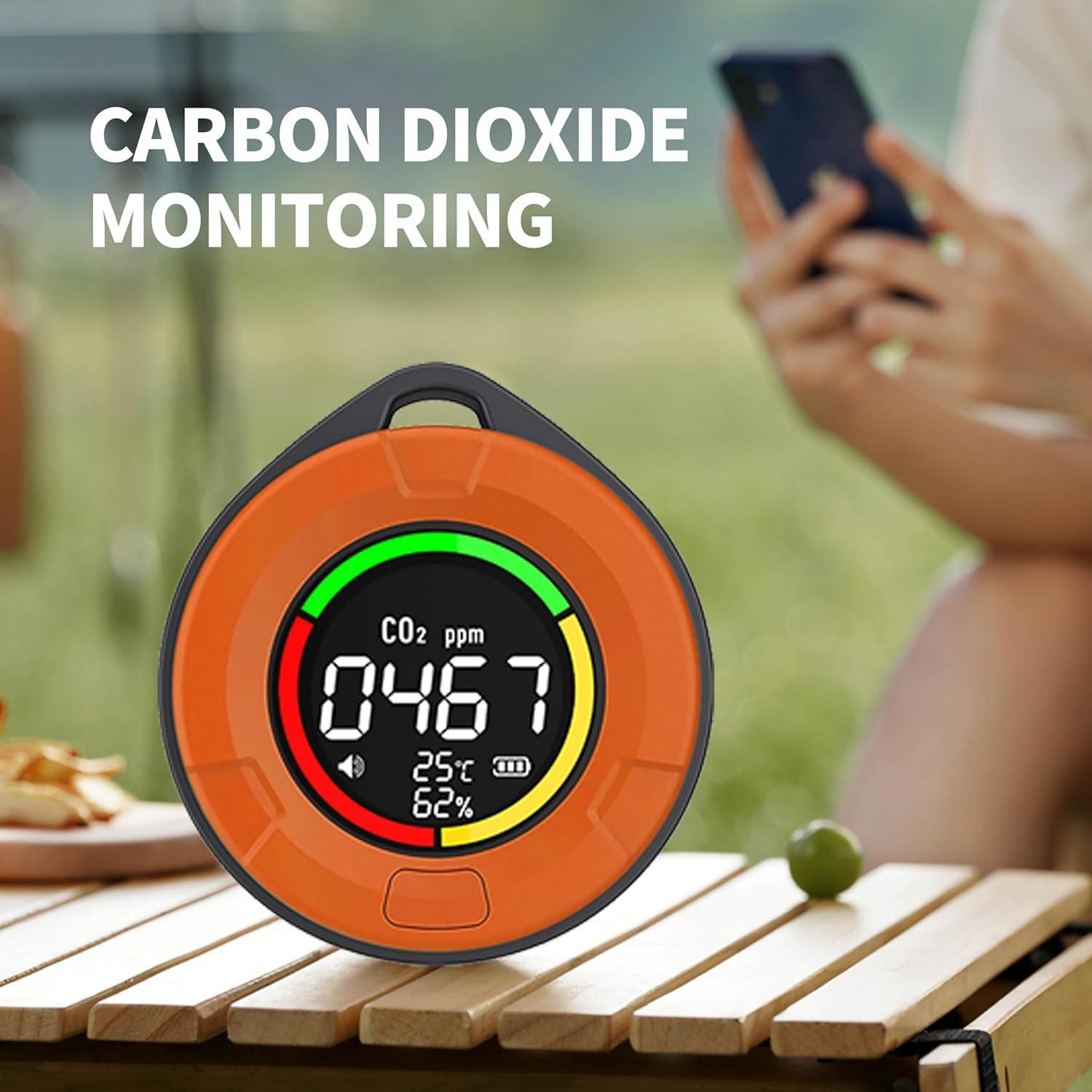 Detector de Monóxido de Carbono Protmex PTH-10E 4 en 1 Portátil