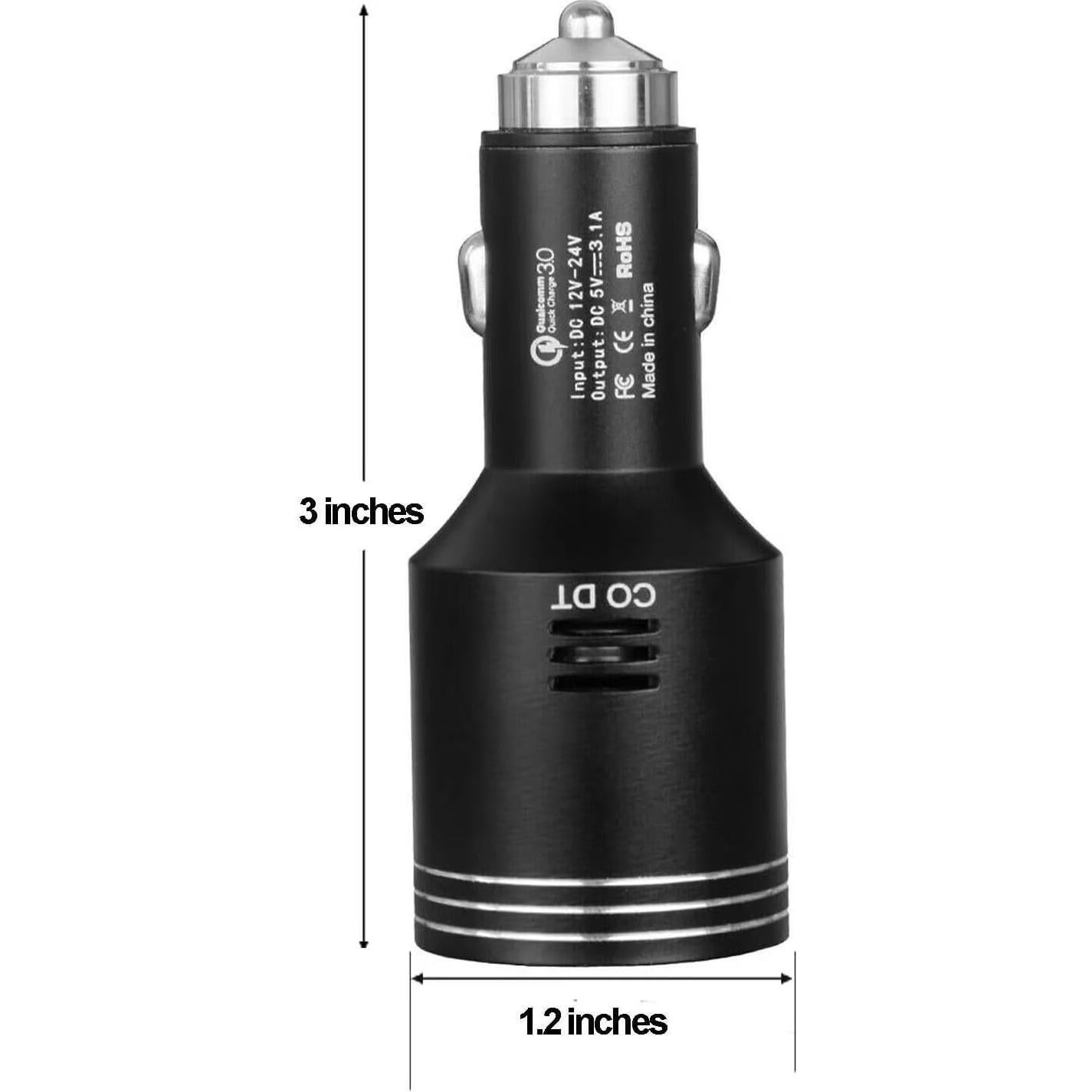 Cargador Rápido con Detector de Monóxido de Carbono Fasohere