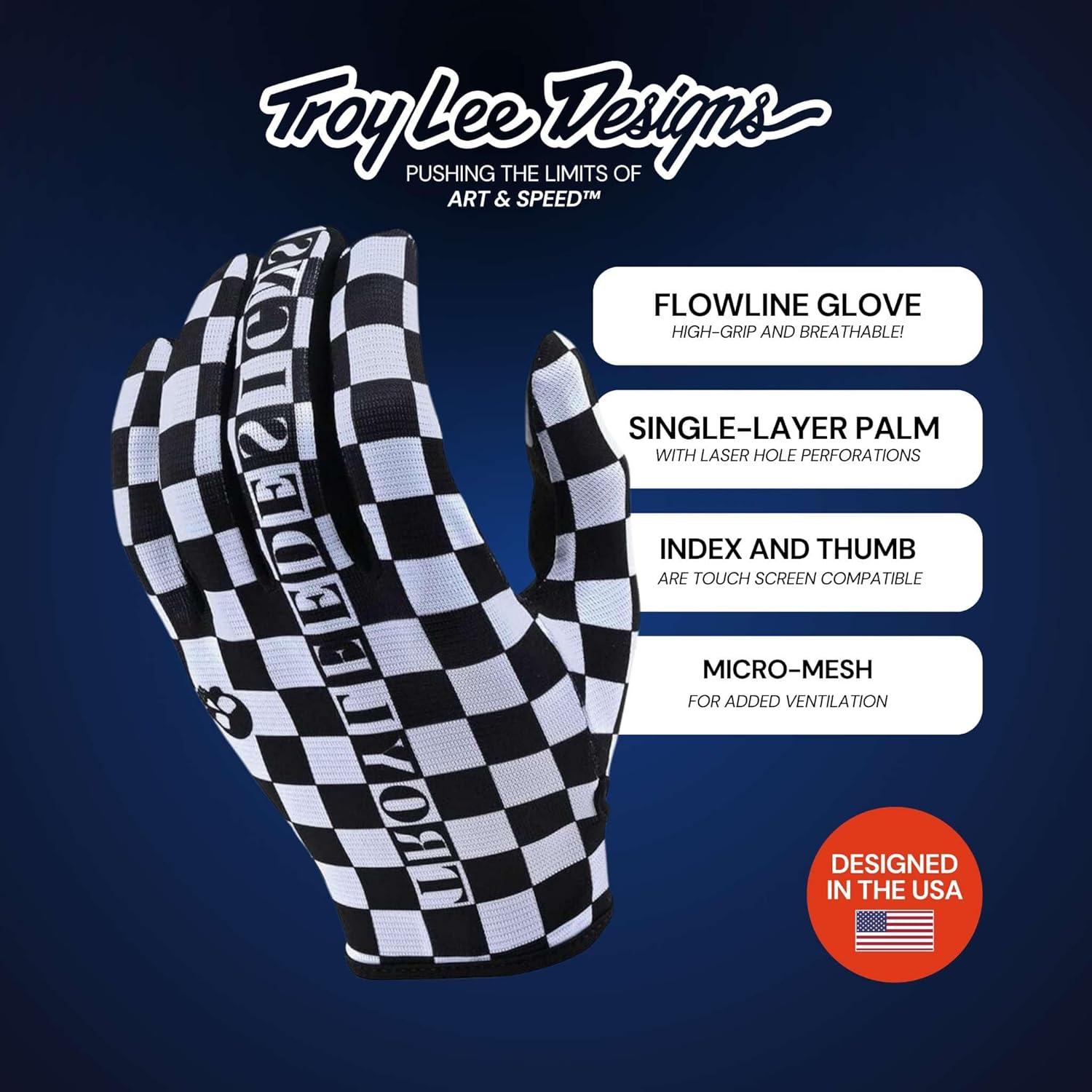 Guantes Unisex Troy Lee Designs 2X Ejercito Con Ventilación