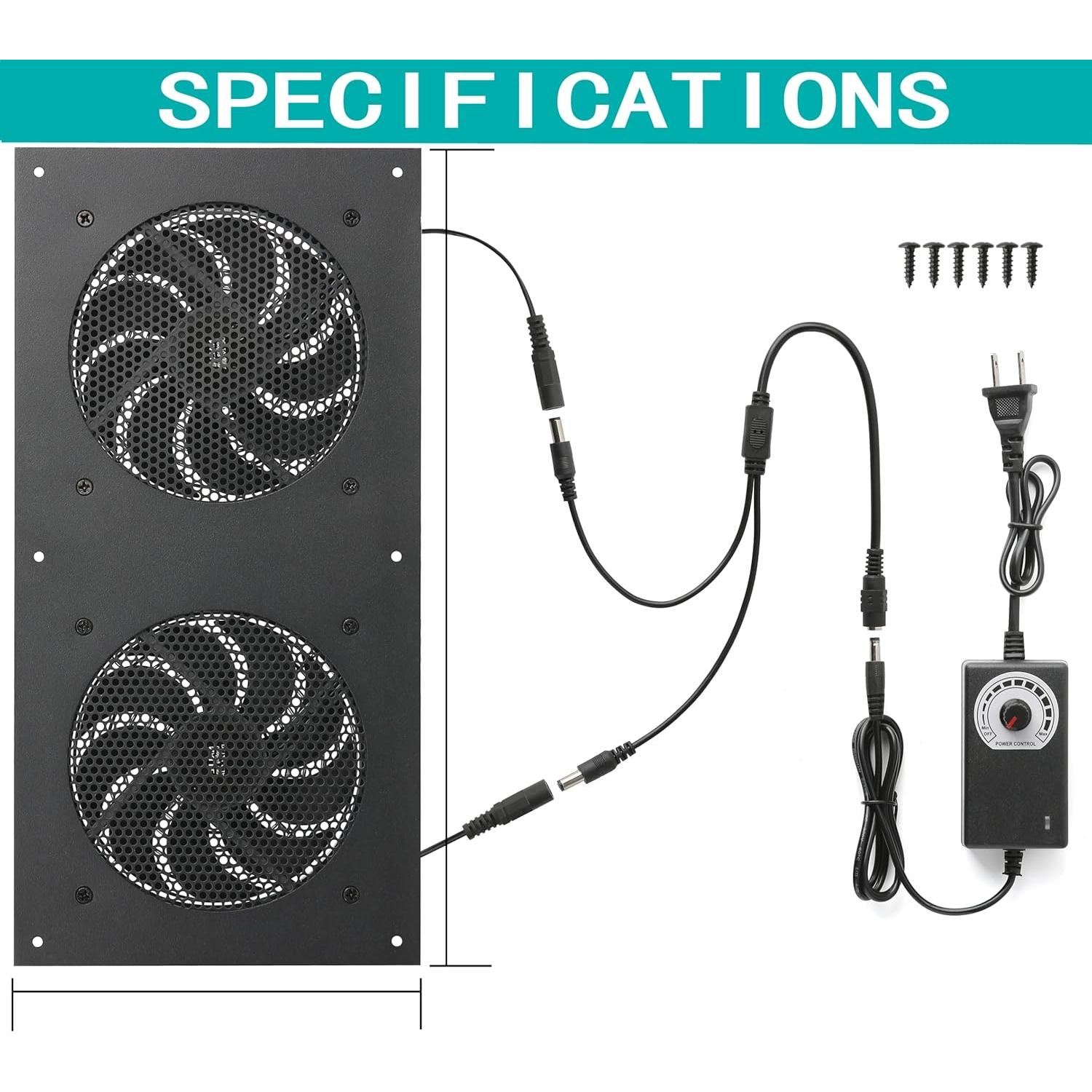 Ventilador de Enfriamiento Nalle Quiet 120mm USB - Paquete de 2