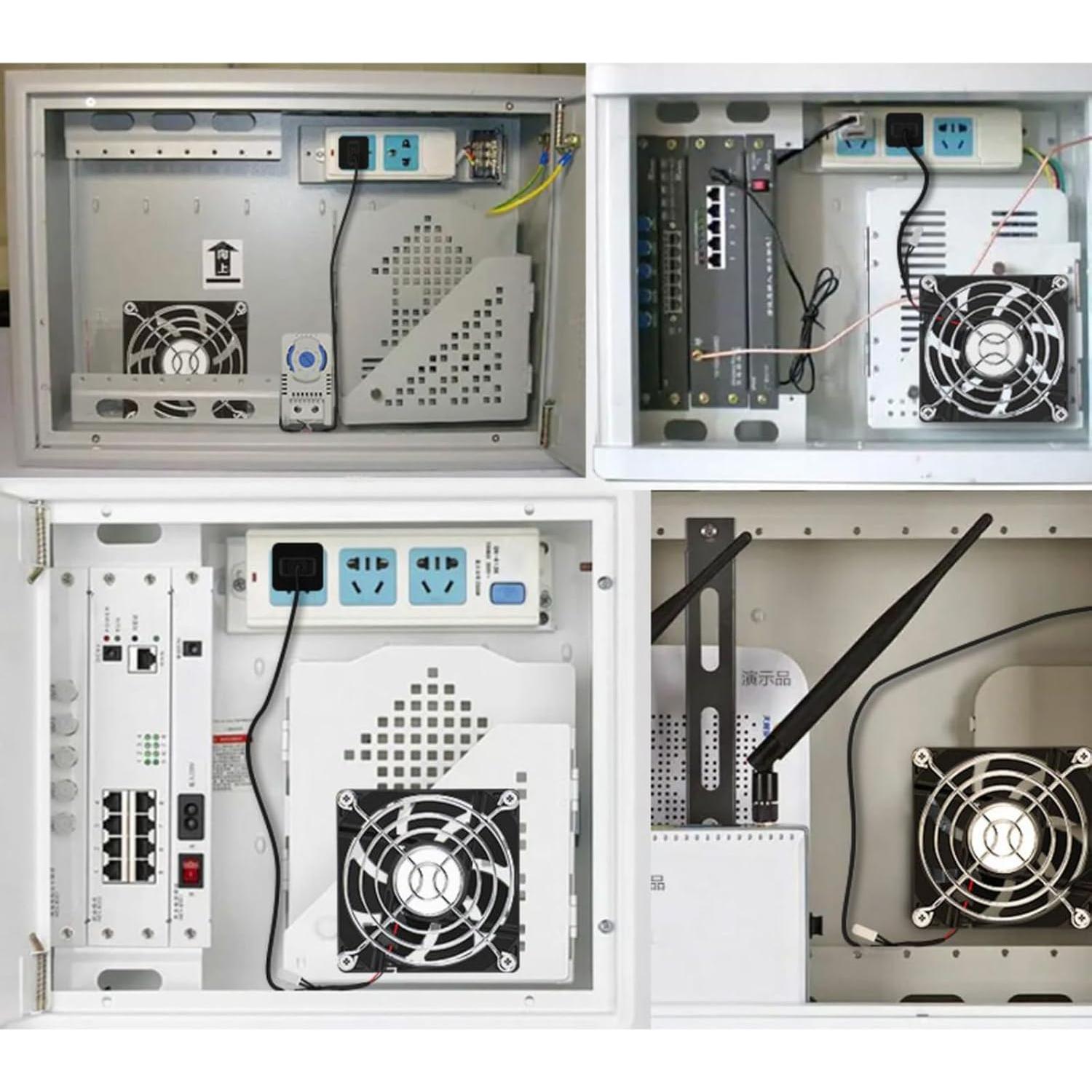 Ventilador de Gabinete USB VONNST 80mm Silencioso Control T°
