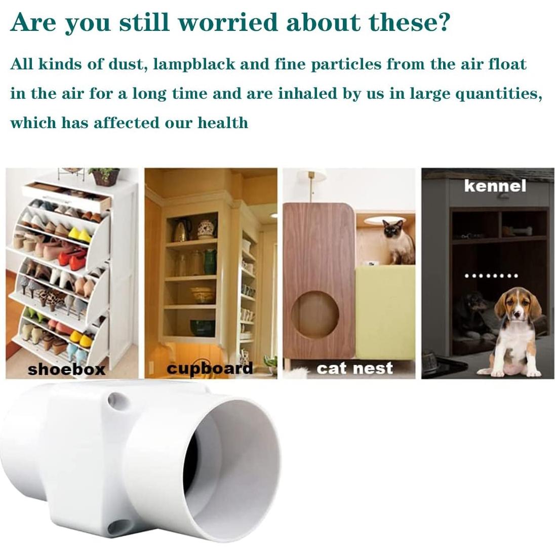 Ventilador de Conducto ACEDUROBLA 2" Blanco 22 CFM 11 Velocidades