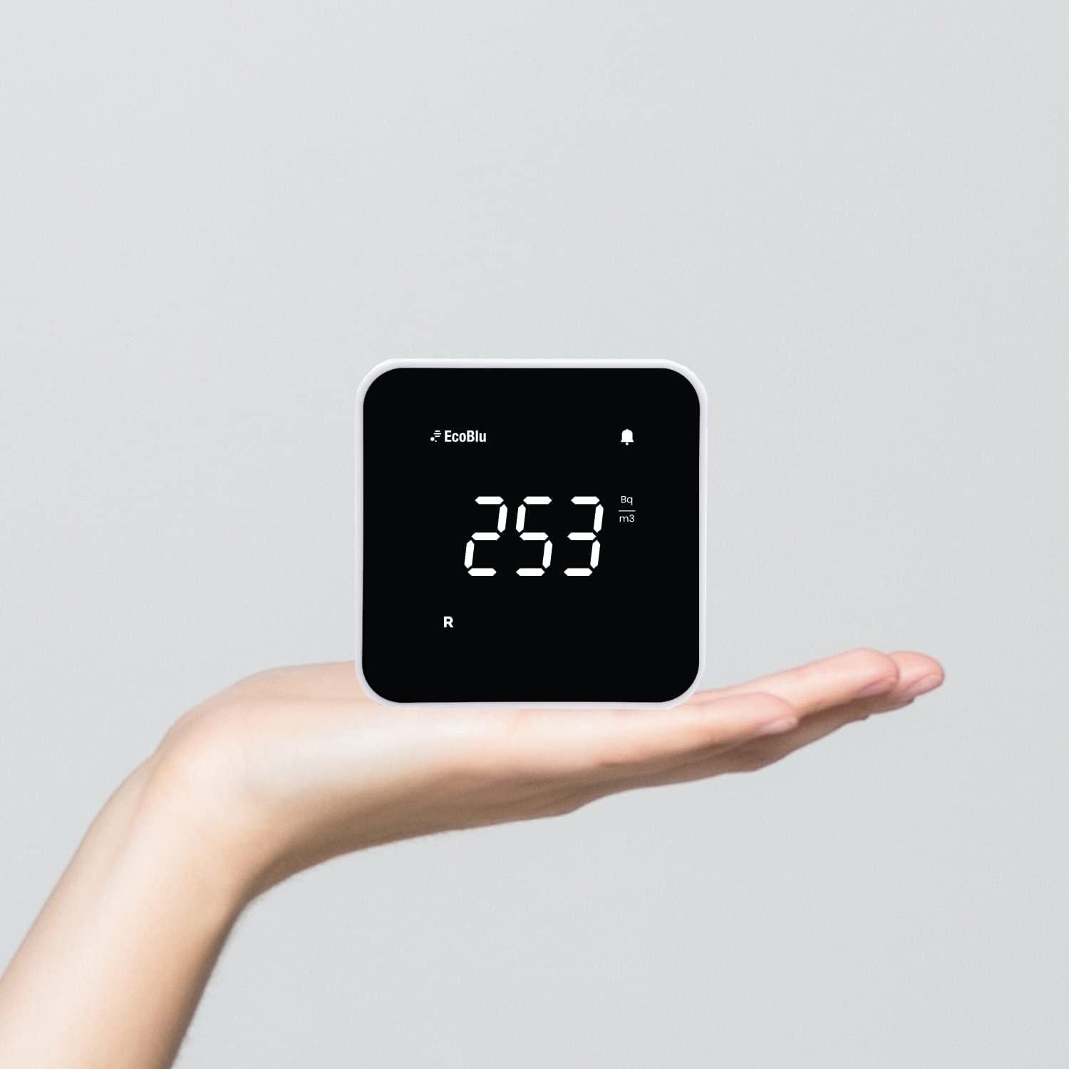 Detector de Radón Ecosense EB100 EcoBlu, Monitoreo Preciso