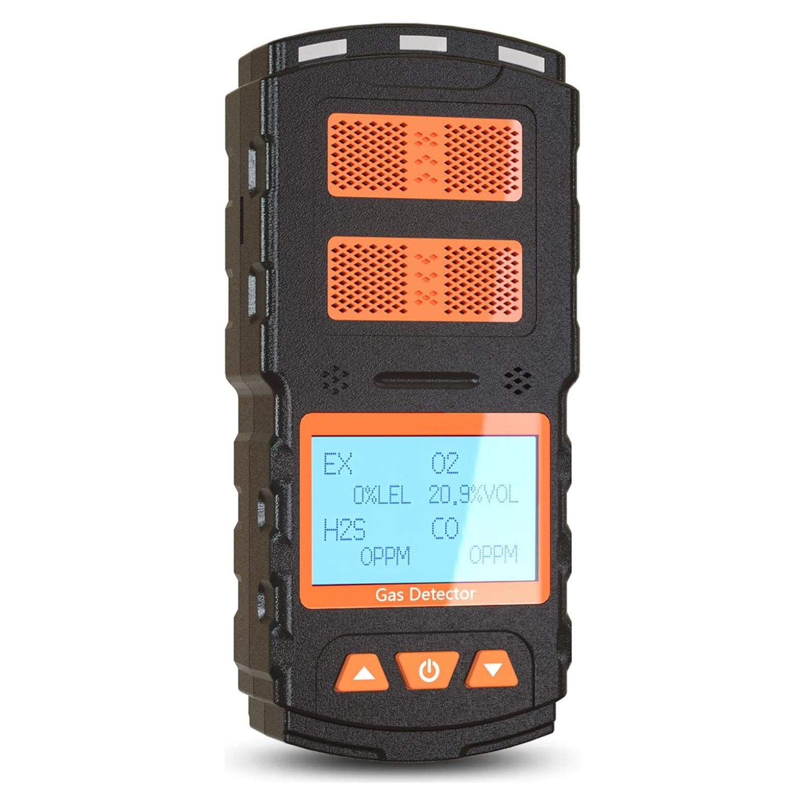 Detector de Gas 4 en 1 AKSTEST H2S CO LEL O2 Recargable