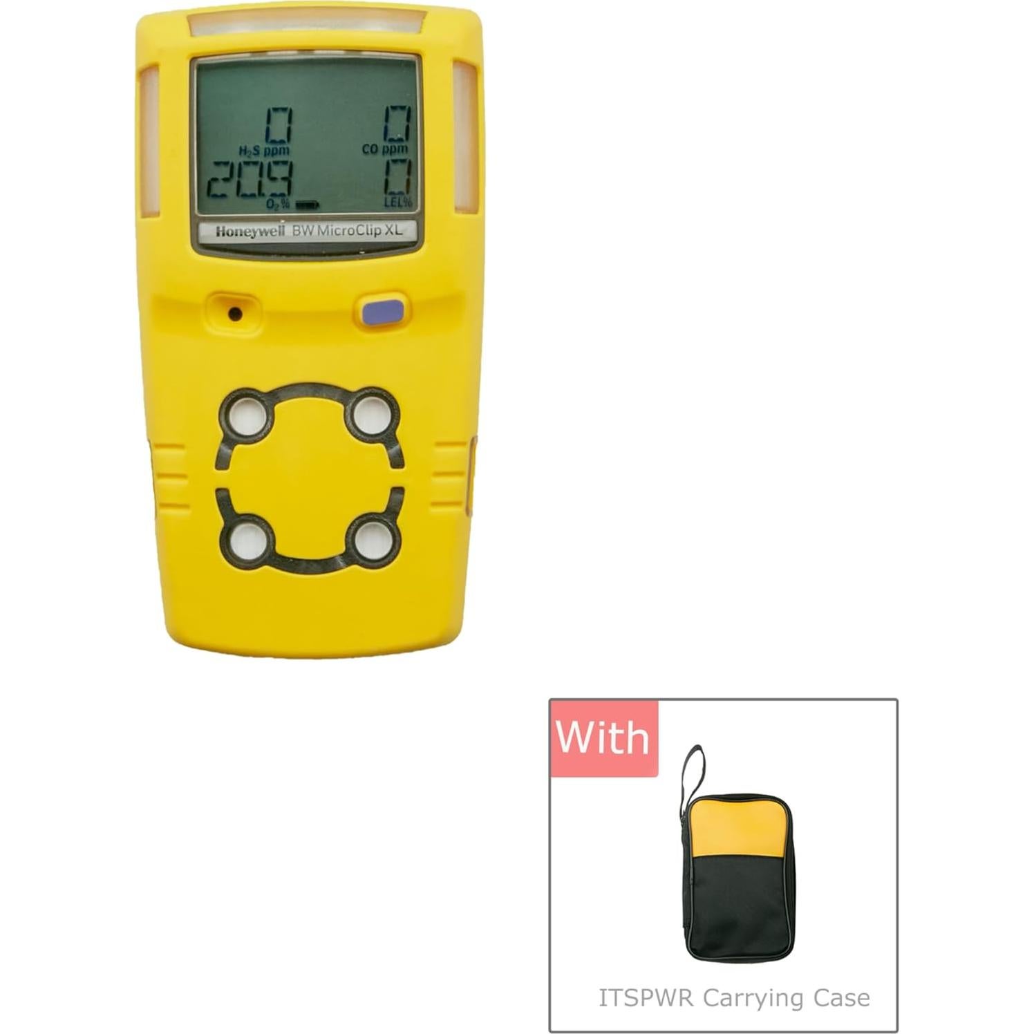 Detector de Gas 4 Gases ITSPWR MCXL-XWHM-Y + Funda