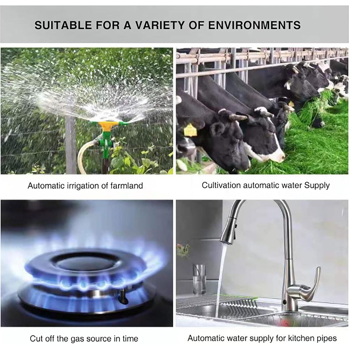 Válvula de Agua Wifi Inteligente Gaoducash 12V Cobre