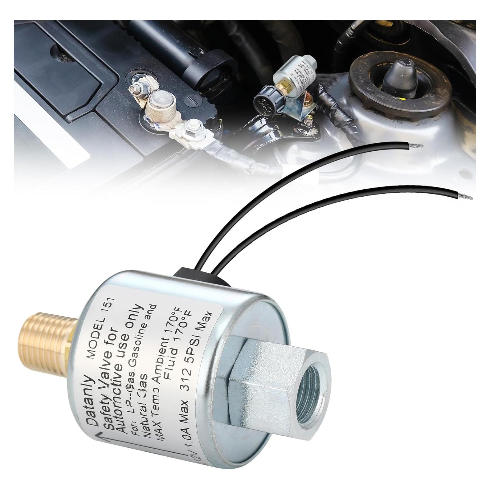 Válvula Solenoide 12V LPG Propano 1/4" NPT Acero Inoxidable