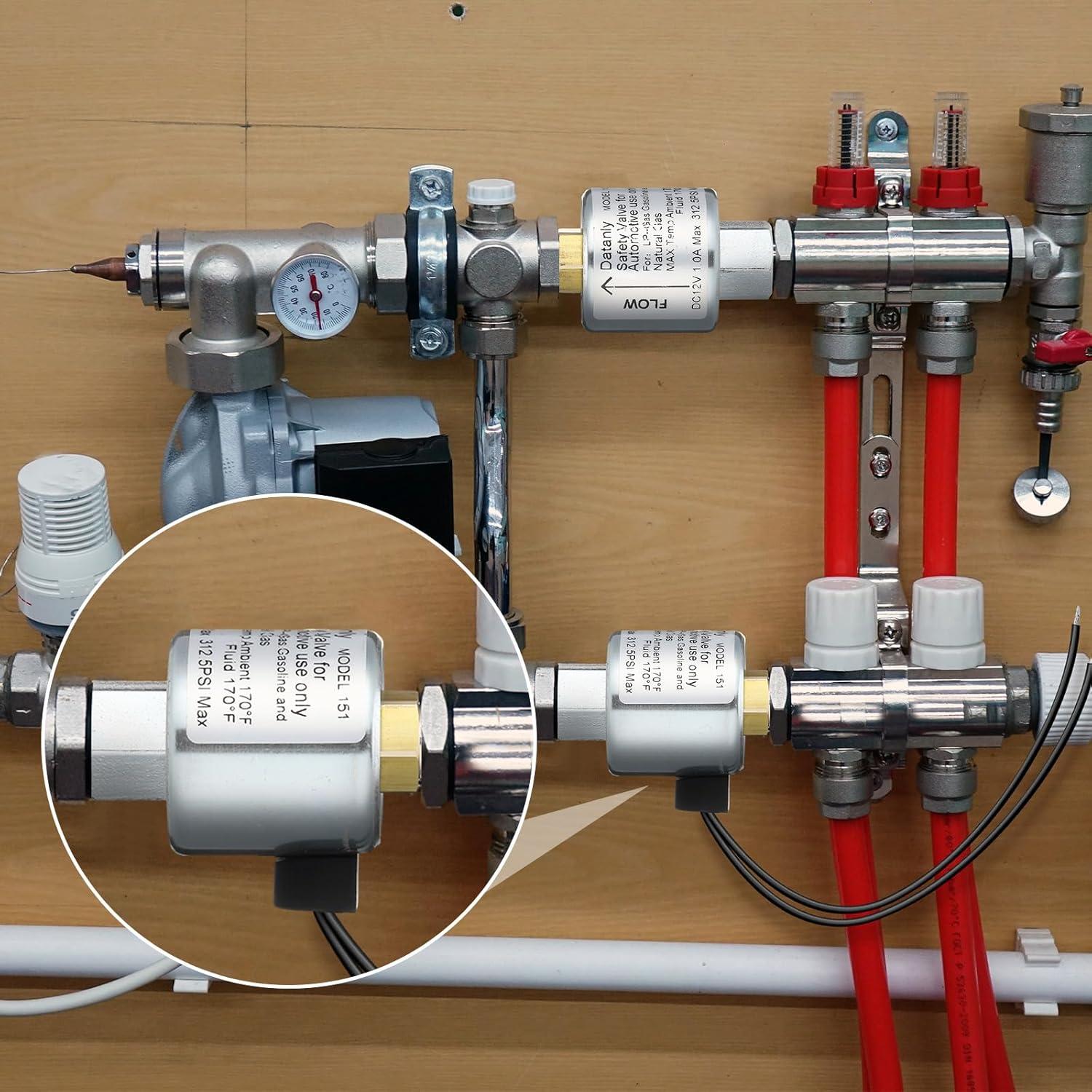 Válvula Solenoide 12V LPG Propano 1/4" NPT Acero Inoxidable