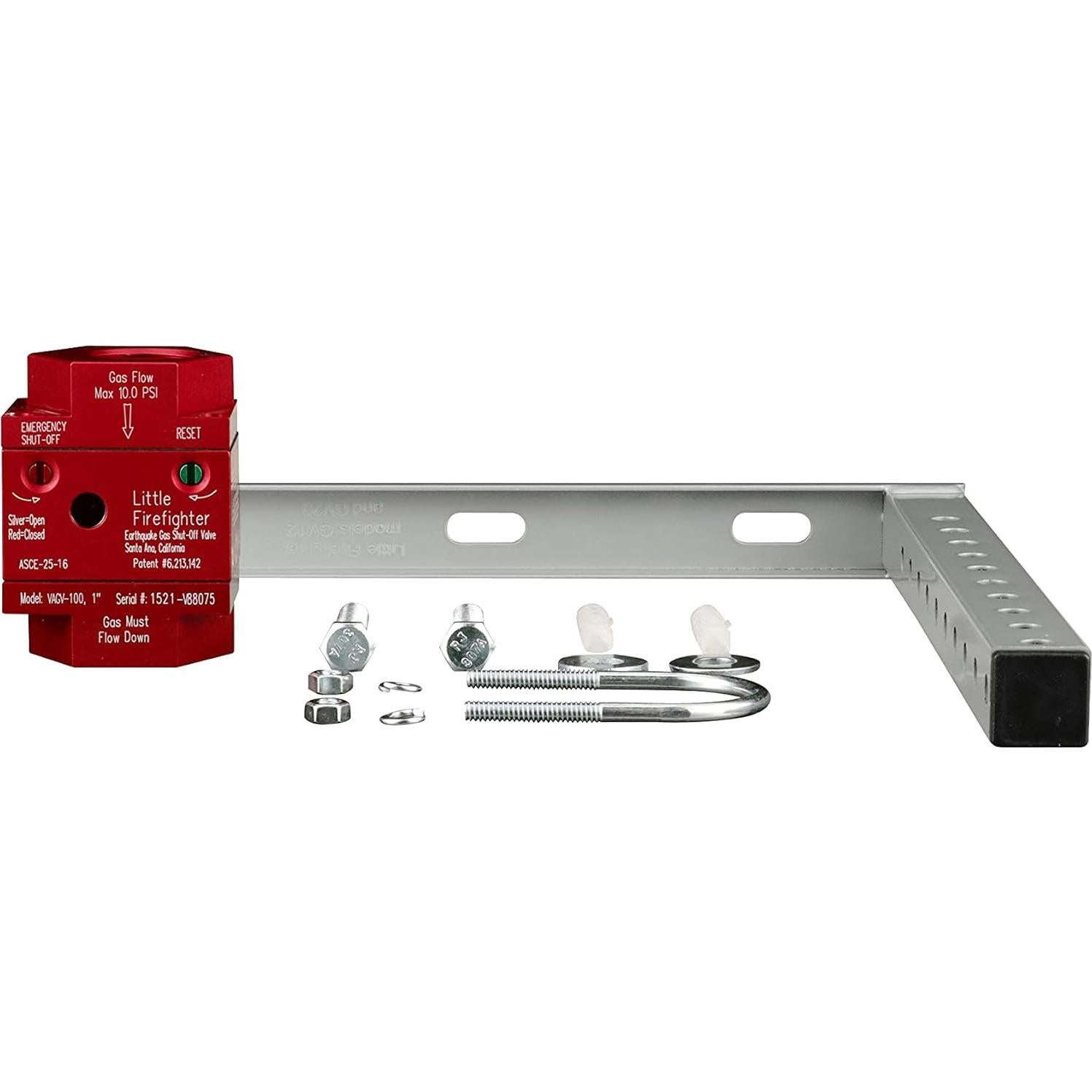 Válvula de Cierre de Gas Watts VAGV100 1" Plata para Terremotos