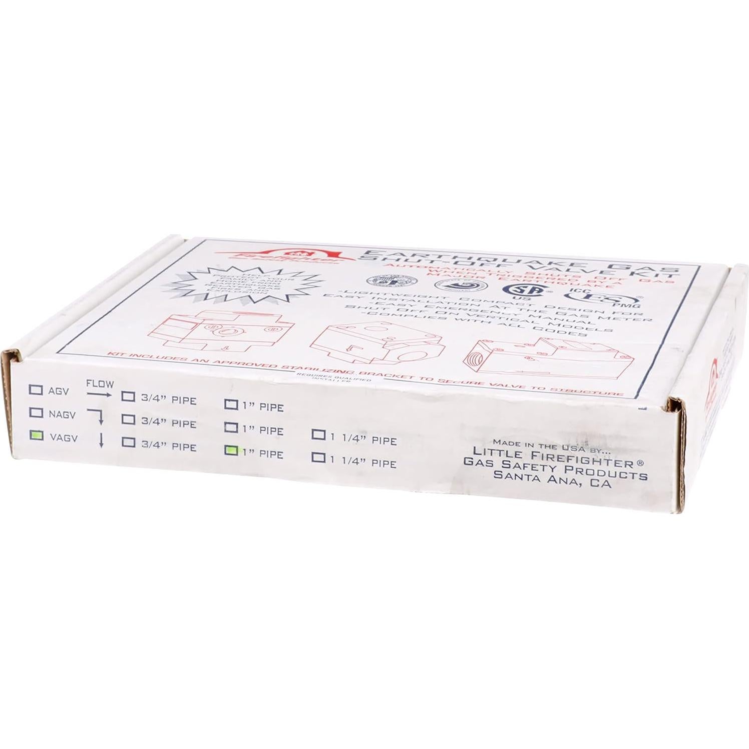 Válvula de Cierre de Gas Watts VAGV100 1" Plata para Terremotos