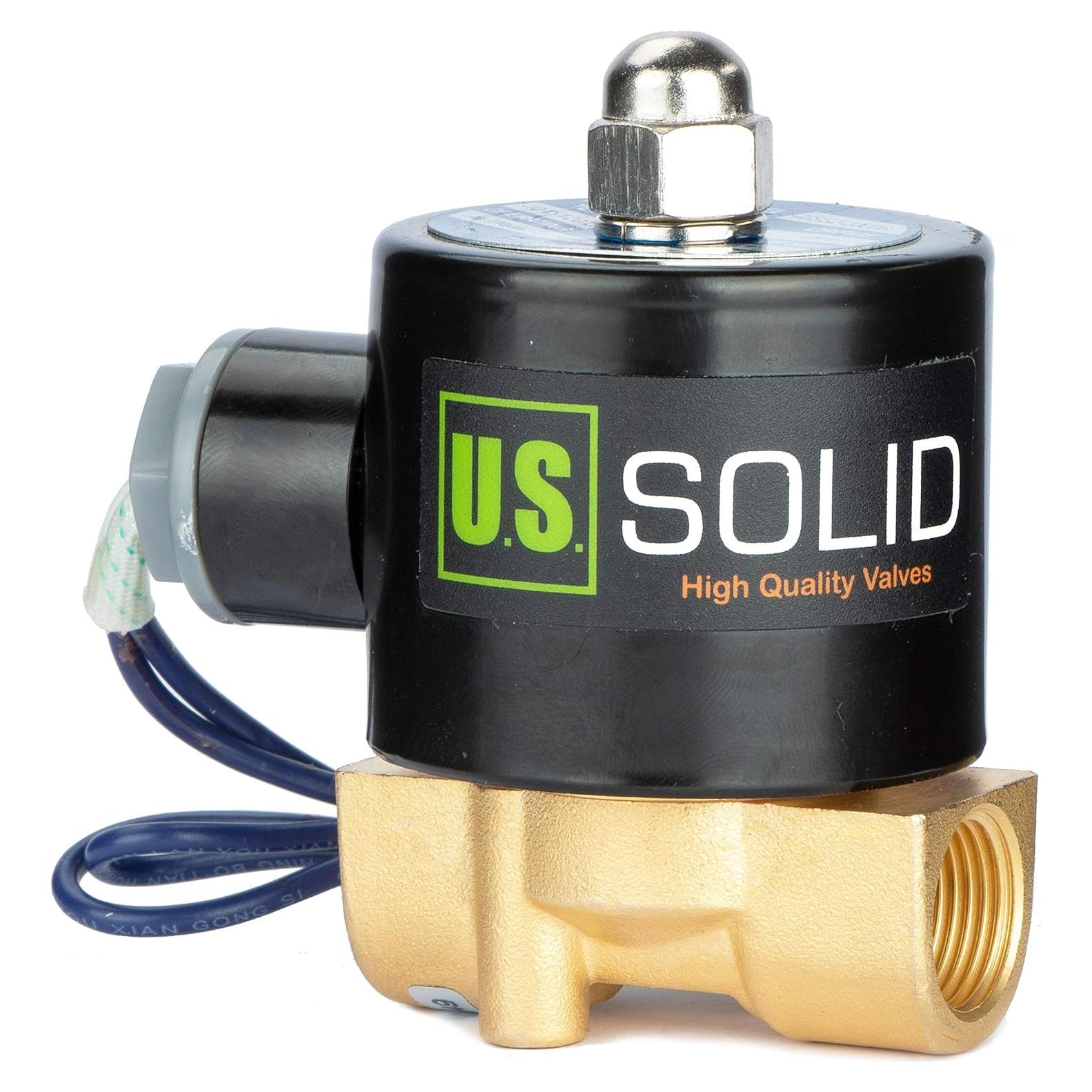 Válvula Solenoide Eléctrica U.S. Solid 3/8" 12V DC Junta VITON