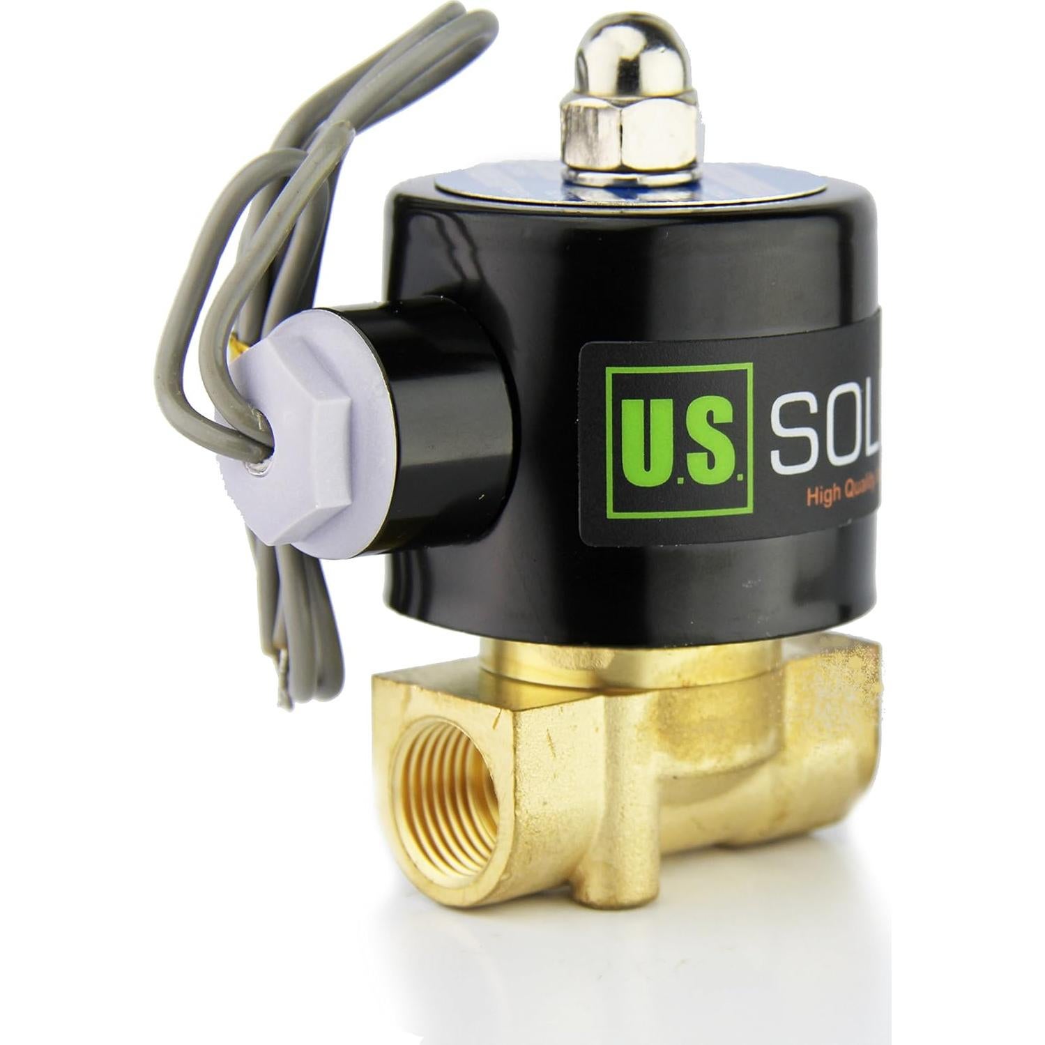 Válvula Solenoide Eléctrica U.S. Solid 3/8" 12V DC Junta VITON