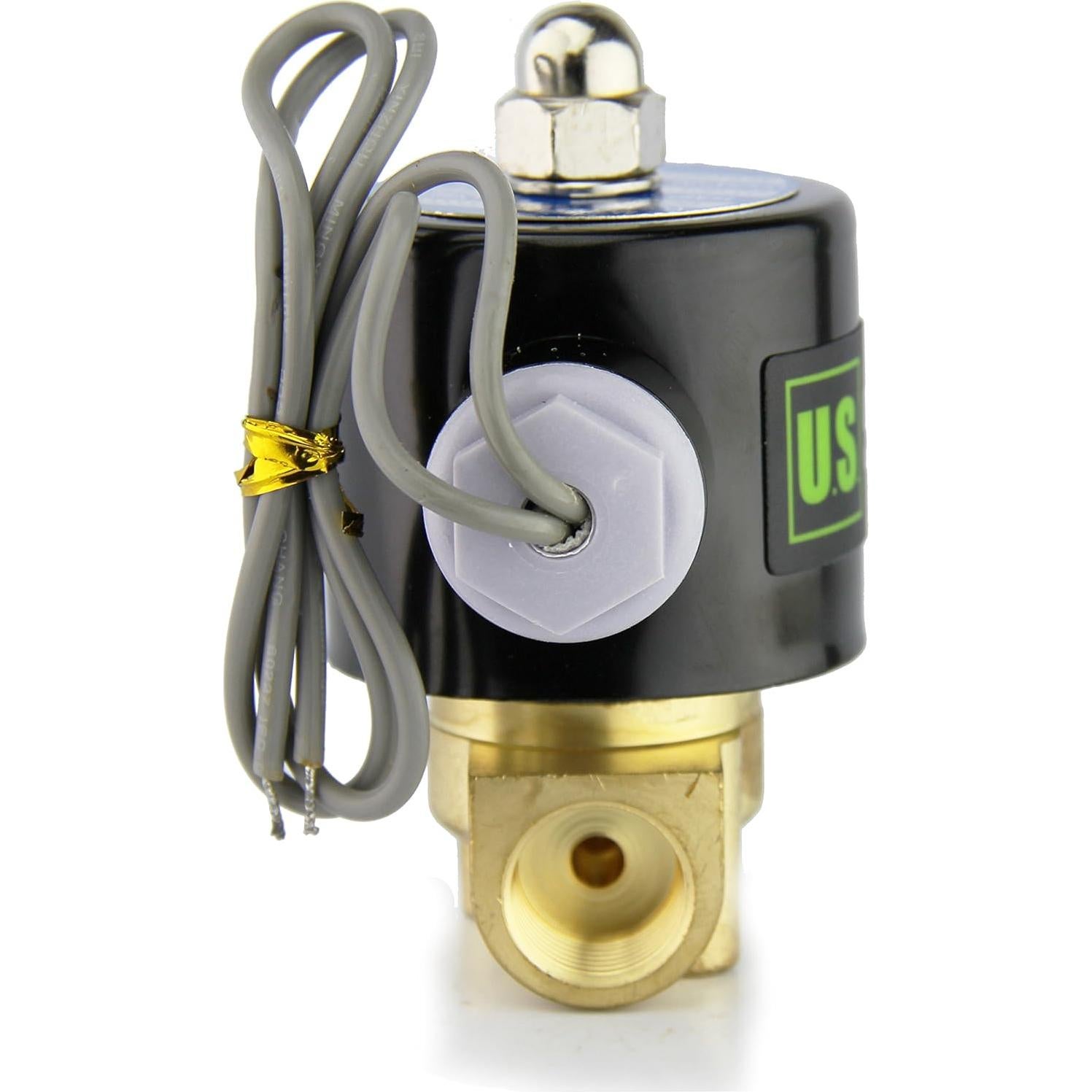 Válvula Solenoide Eléctrica U.S. Solid 3/8" 12V DC Junta VITON