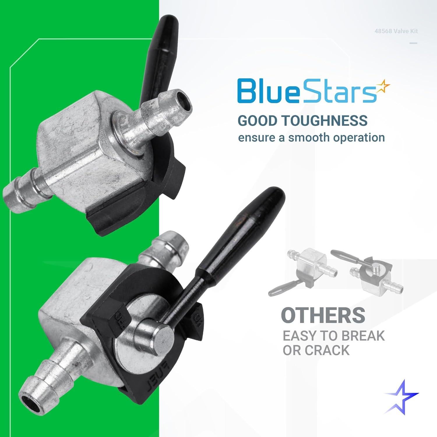 Válvula de Corte de Combustible BlueStars 48568 1/4" para Cortacésped