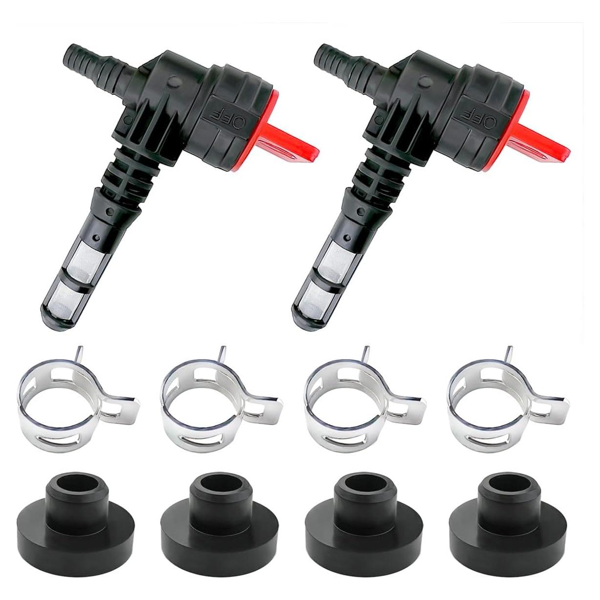 Kit de 2 Válvulas de Cierre de Gas Darlingao 90 Grados