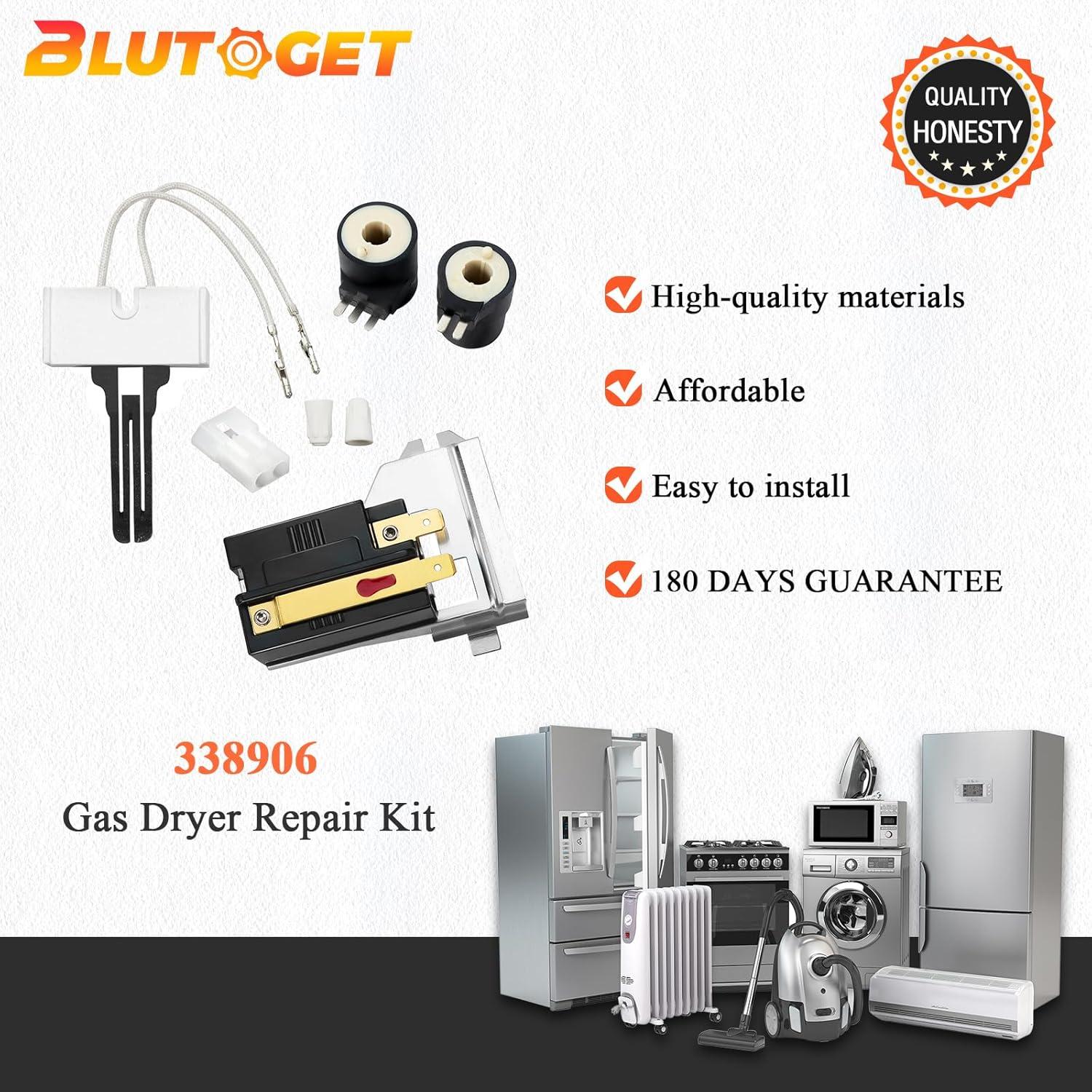 Kit de Reparación Secadora Gas Blutoget WP338906 279311 279834
