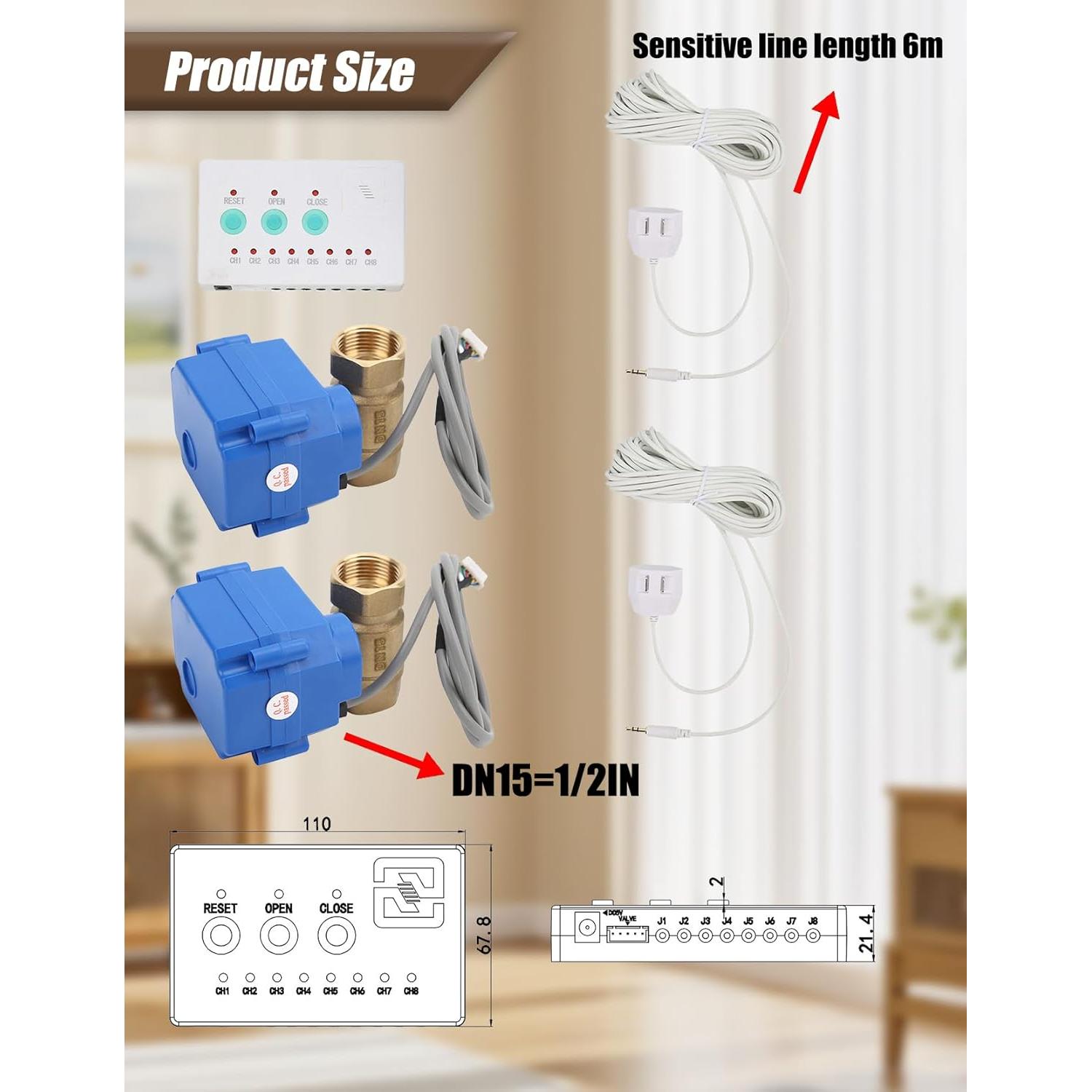 Sistema de Detección de Fugas ZLXHDL con Doble Válvula y Alarma