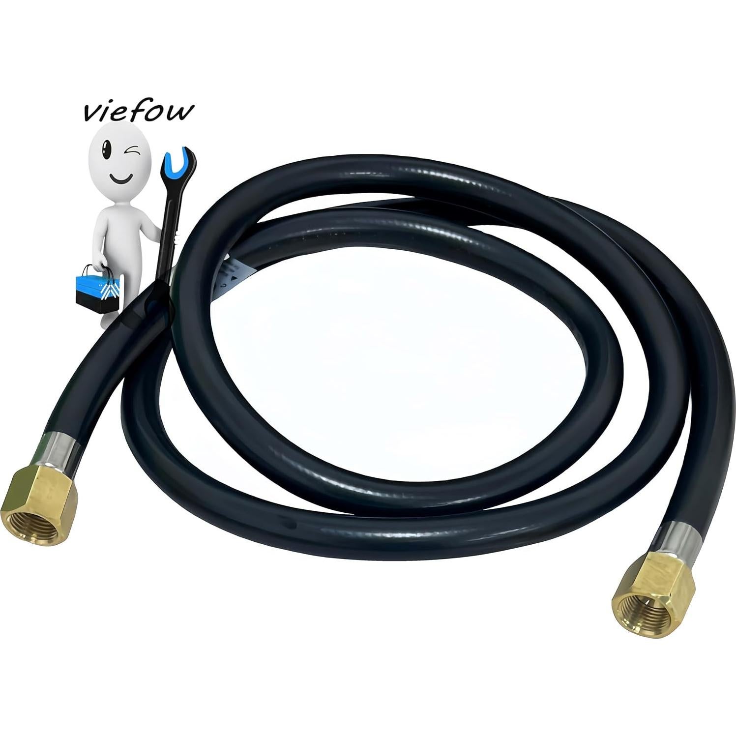 Kit de fogatas de gas propano Viefow con manguera 1.52m