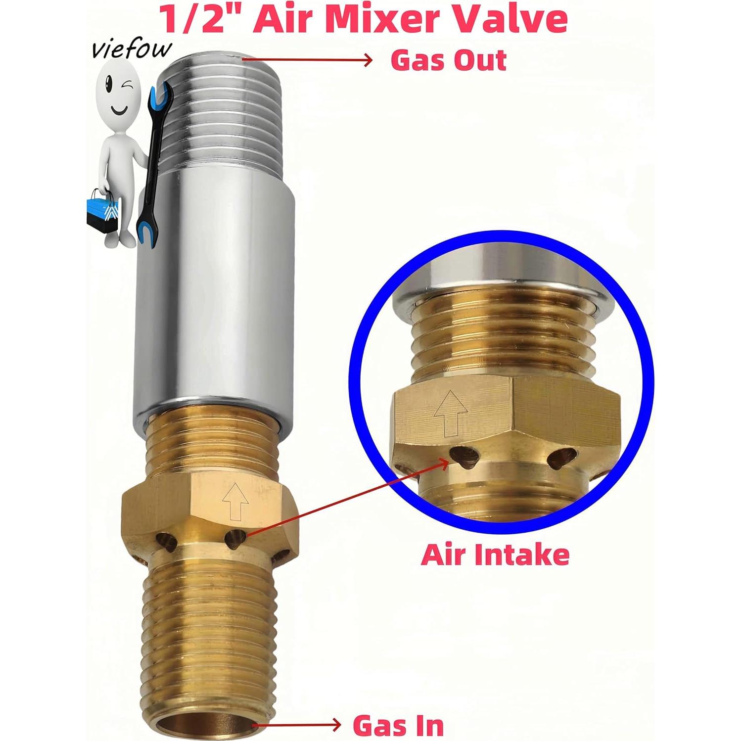 Kit de fogatas de gas propano Viefow con manguera 1.52m