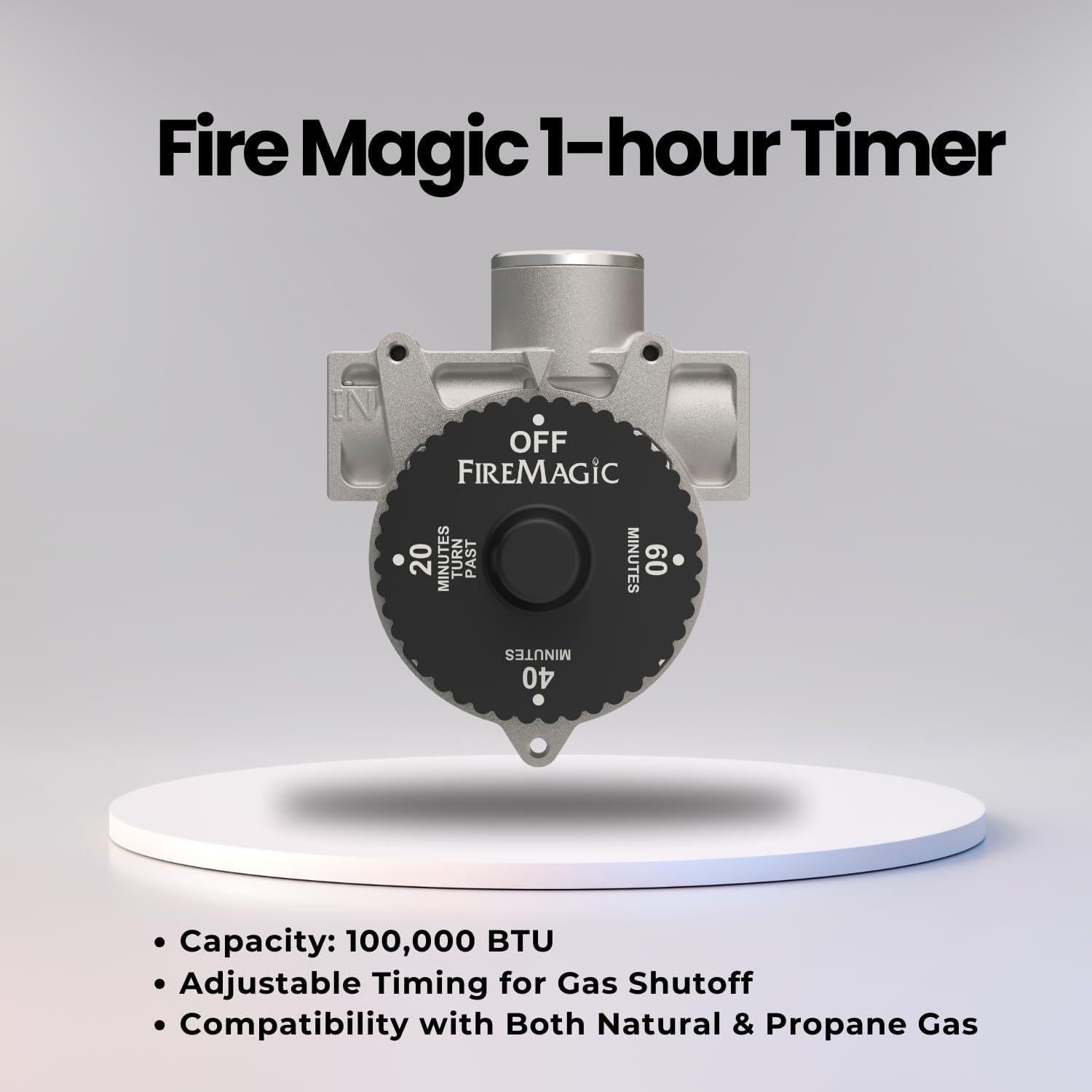 Temporizador de Apagado 1 Hora Fire Magic 100,000 BTU Gas