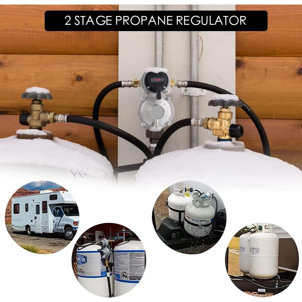 Regulador de Propano LP Samplife 2 Tanques Automático 1.15 kg