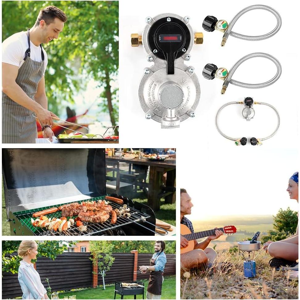 Regulador de Propano LP Samplife 2 Tanques Automático 1.15 kg