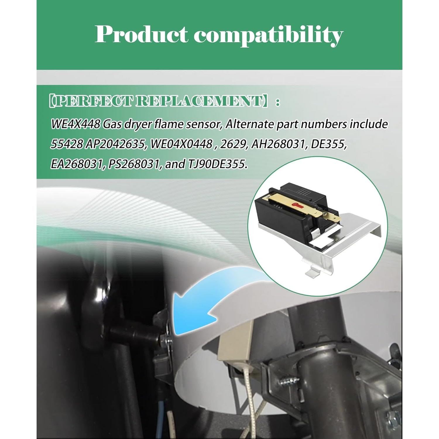 Sensor de Llama para Secadora a Gas BTROVIA WE4X448