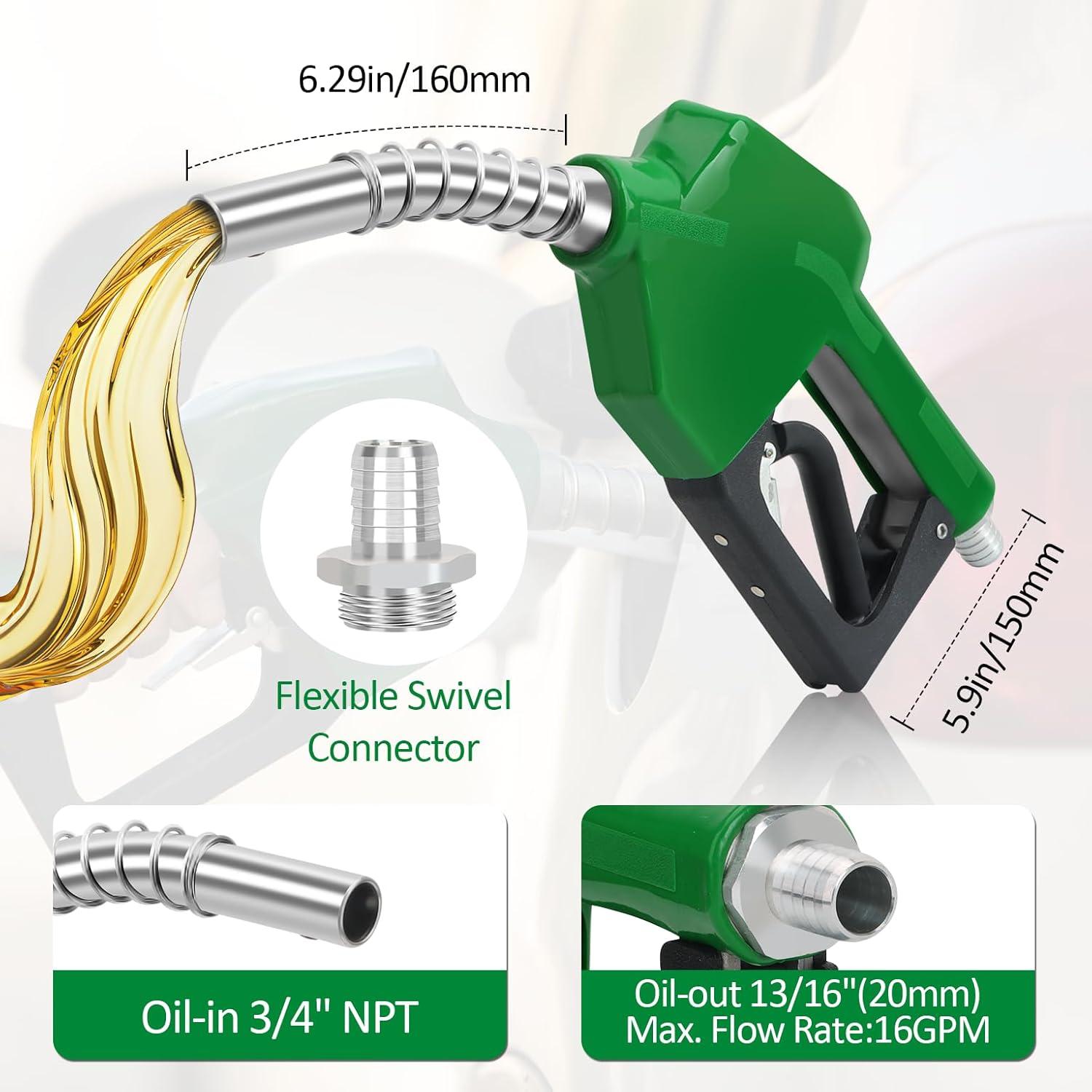 Boquilla de Combustible Automática Liaycco 3/4" NPT 60 LPM