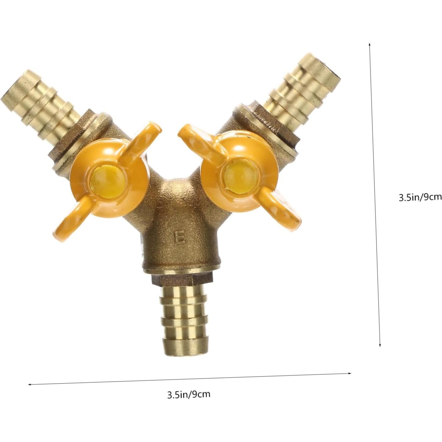 2 Válvulas de Cobre en Y para Gas LIFKICH 10x10cm