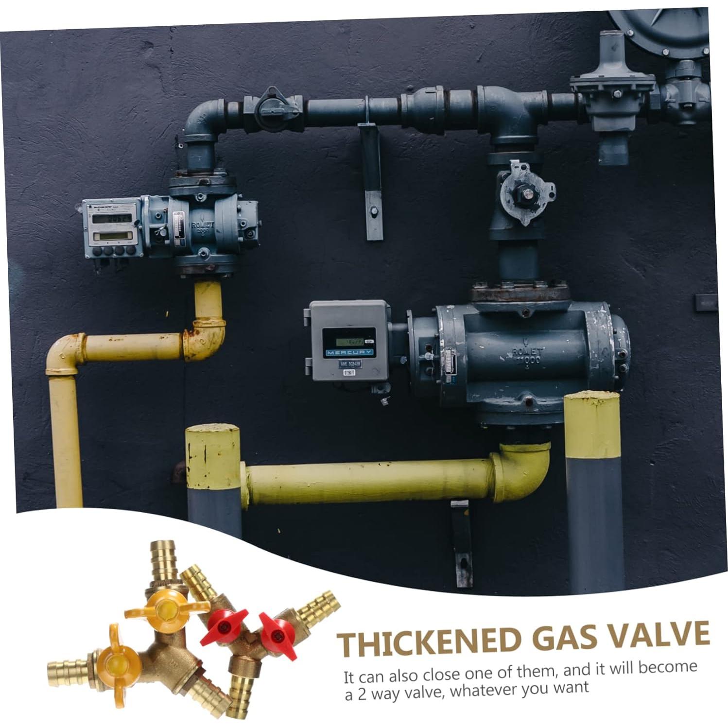 2 Válvulas de Cobre en Y para Gas LIFKICH 10x10cm