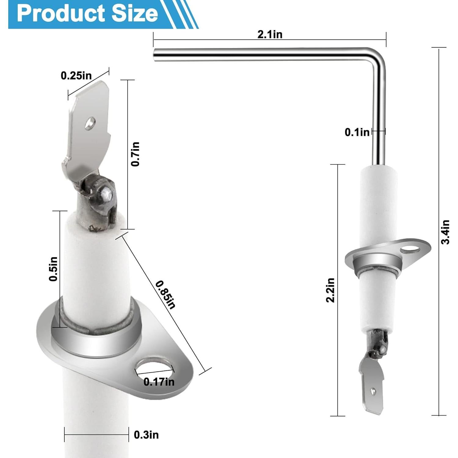 Sensor de Llama de Reemplazo Romalon SEN01114 - 4 Piezas