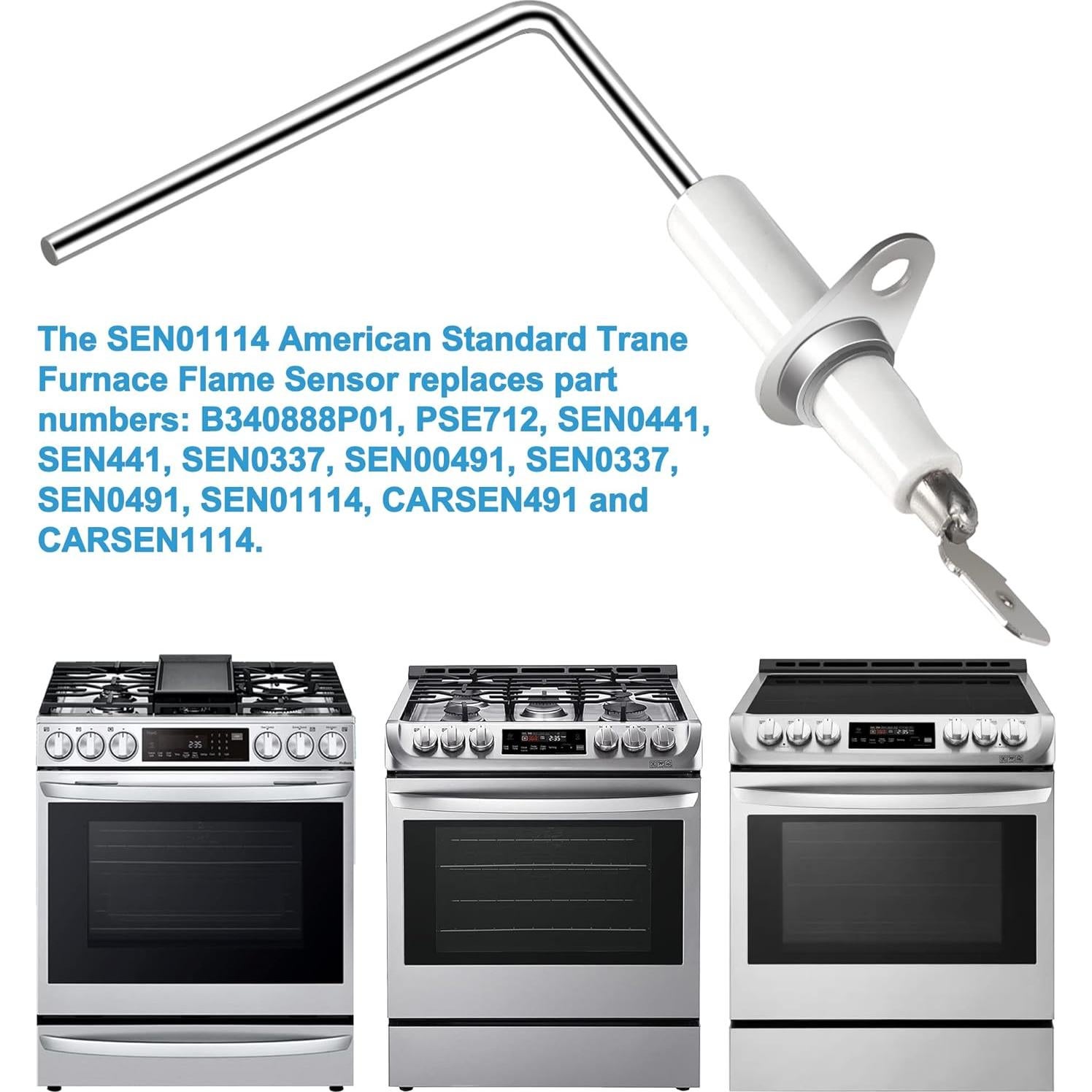 Sensor de Llama de Reemplazo Romalon SEN01114 - 4 Piezas