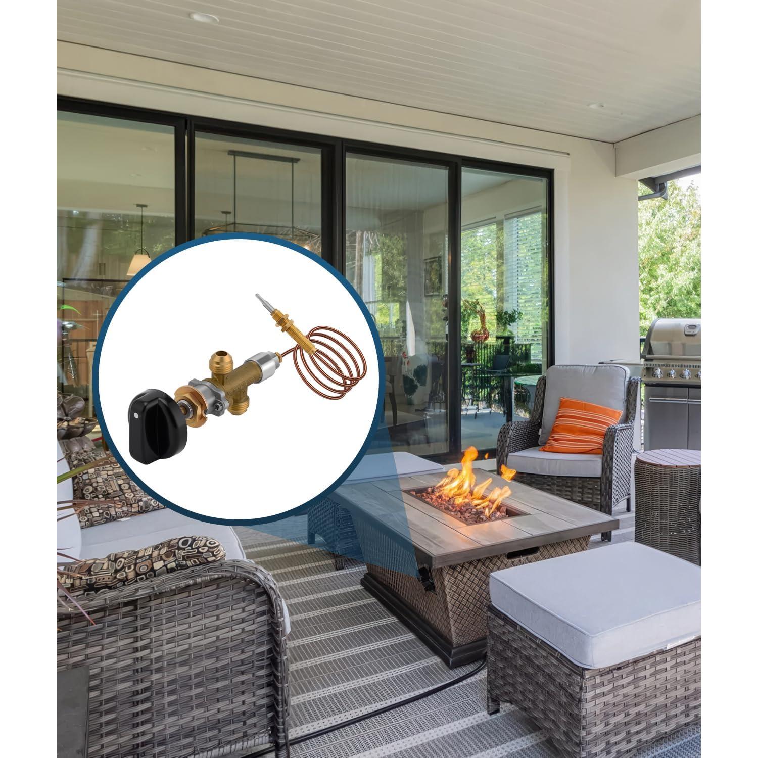 Kit Válvula de Control de Gas Propano WADEO con Termopar 600mm