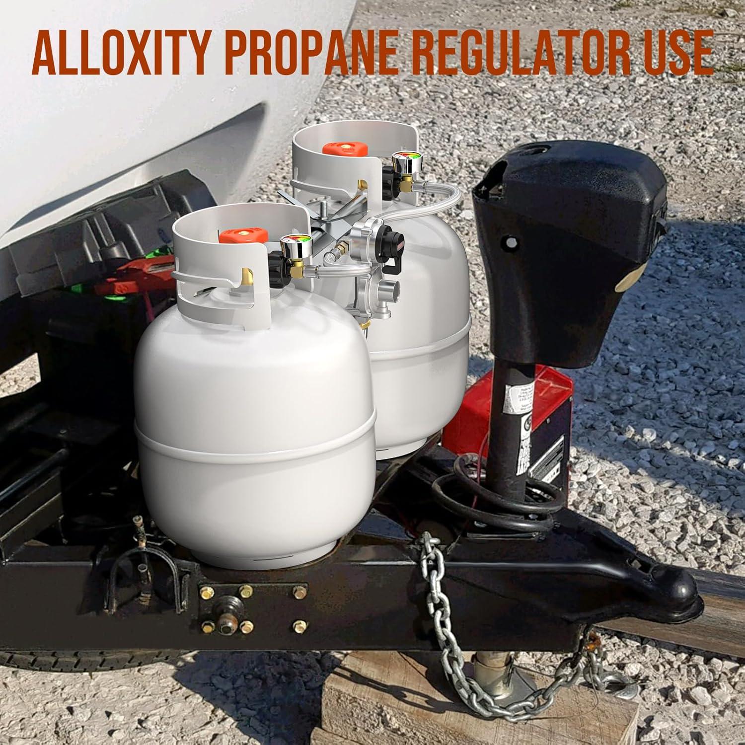 Regulador de Propano Alloxity 2 Etapas con Mangueras 18"