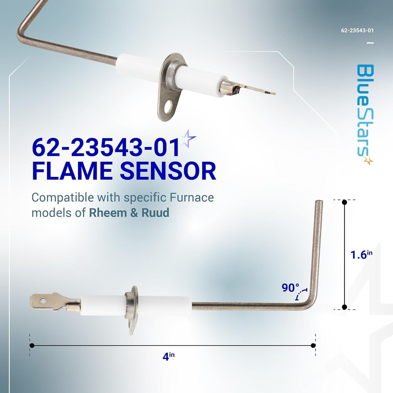 Sensor de Llama BlueStars 62-23543-01 Paquete de 2 para Hornos