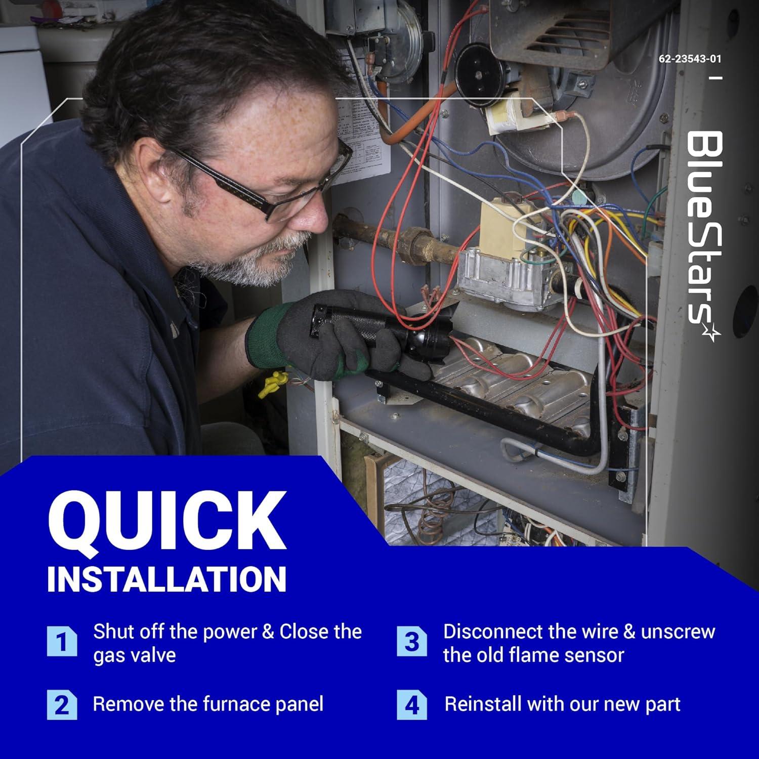 Sensor de Llama BlueStars 62-23543-01 Paquete de 2 para Hornos