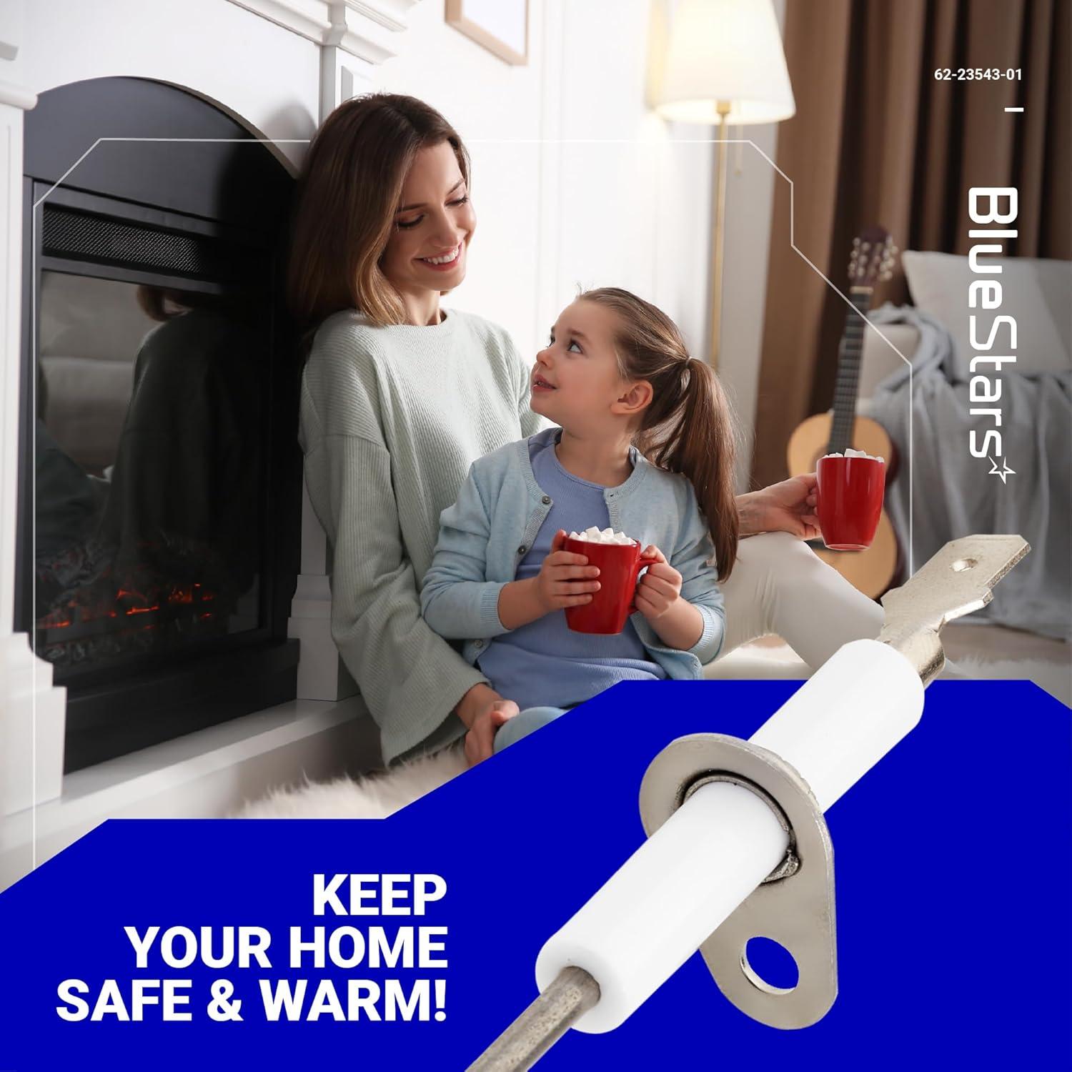 Sensor de Llama BlueStars 62-23543-01 Paquete de 2 para Hornos