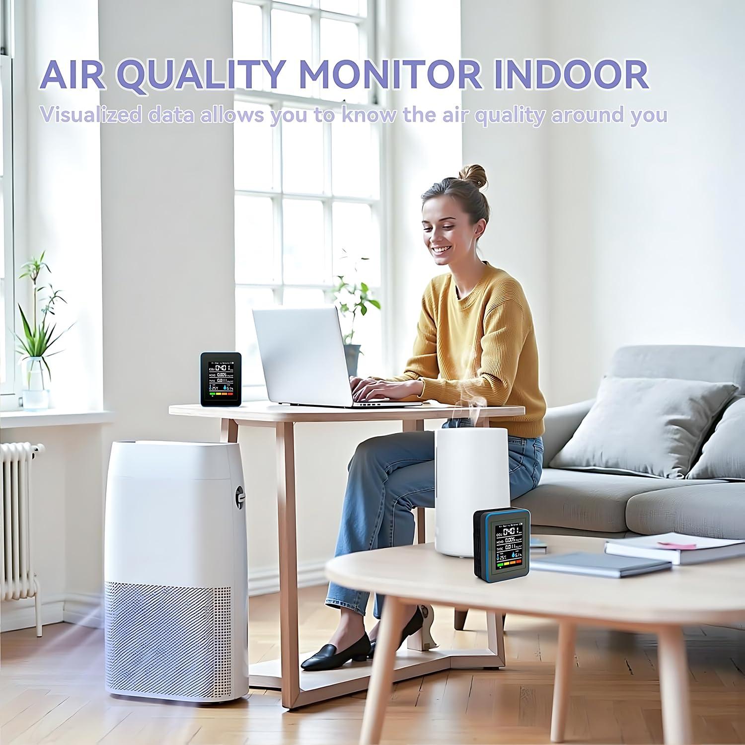 Monitor de Calidad del Aire 5 en 1 RISOON ZN-MT25 Portátil