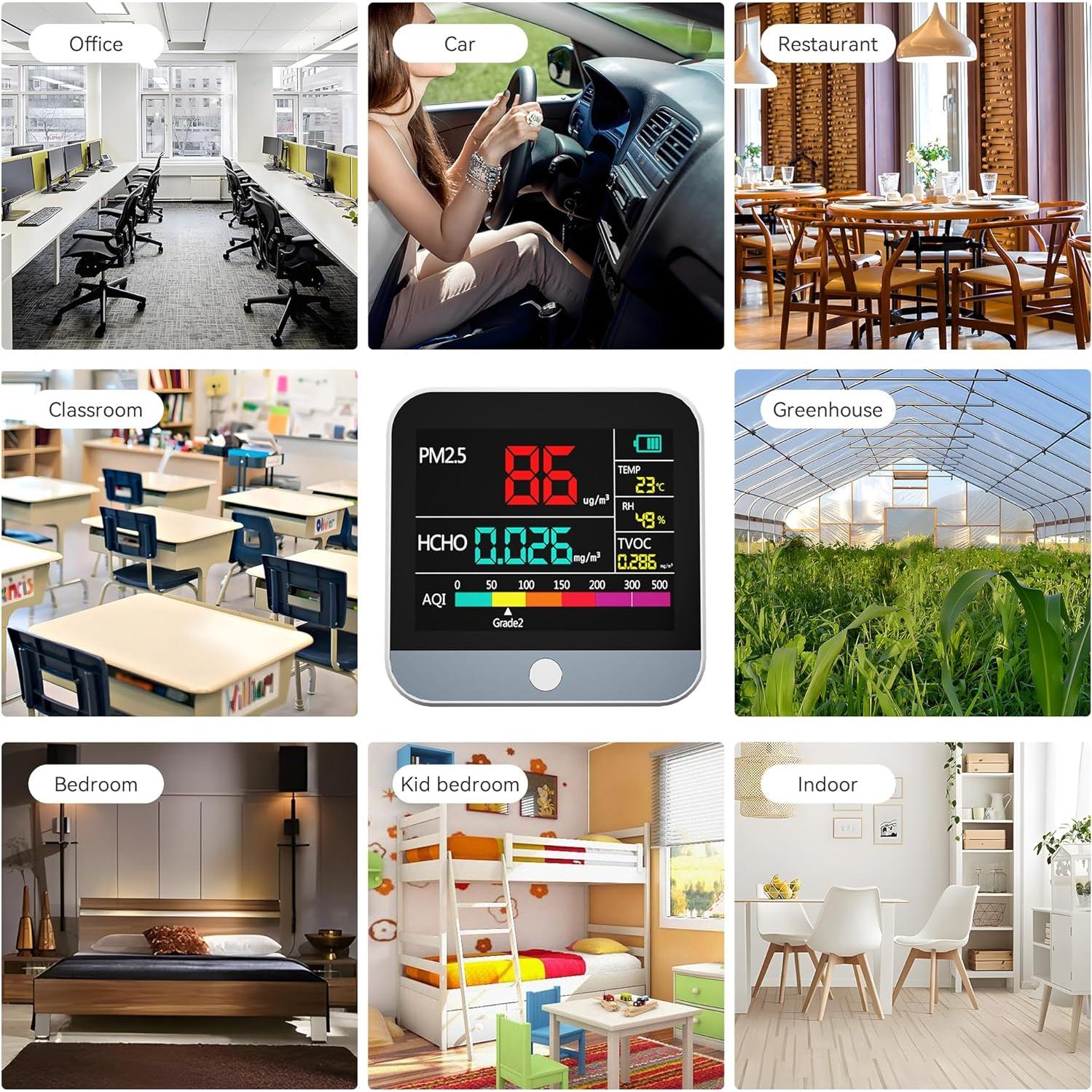 Monitor de Calidad del Aire 13 en 1 PERFORMANCE GURU DM306