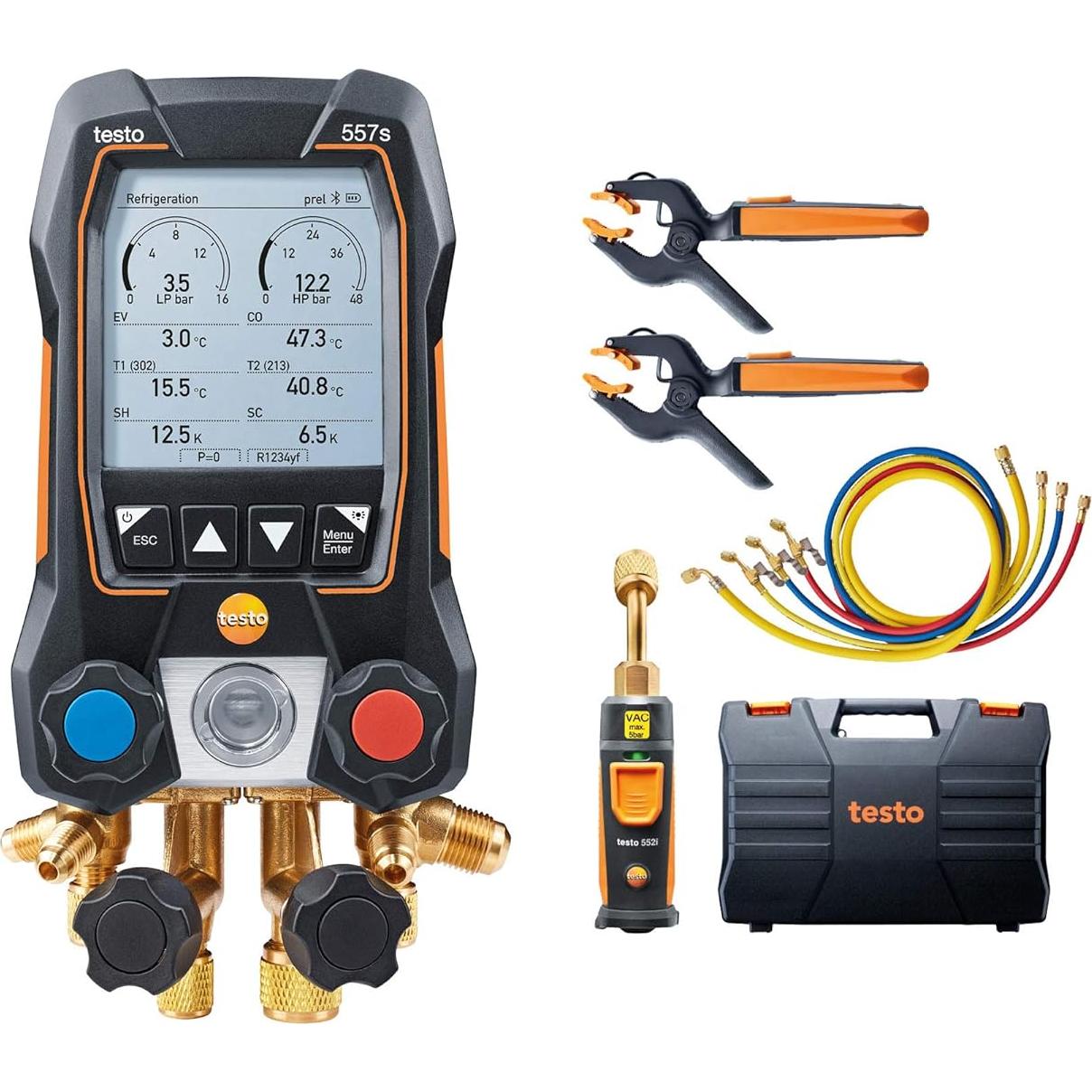 Kit de Sondas Inteligentes Testo 605i y Manifold Digital 557s