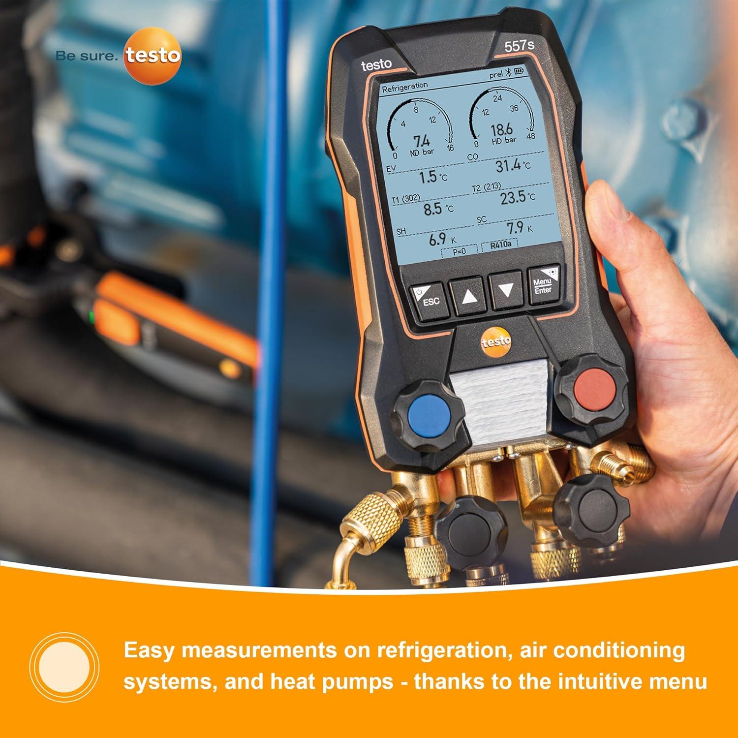 Kit de Sondas Inteligentes Testo 605i y Manifold Digital 557s